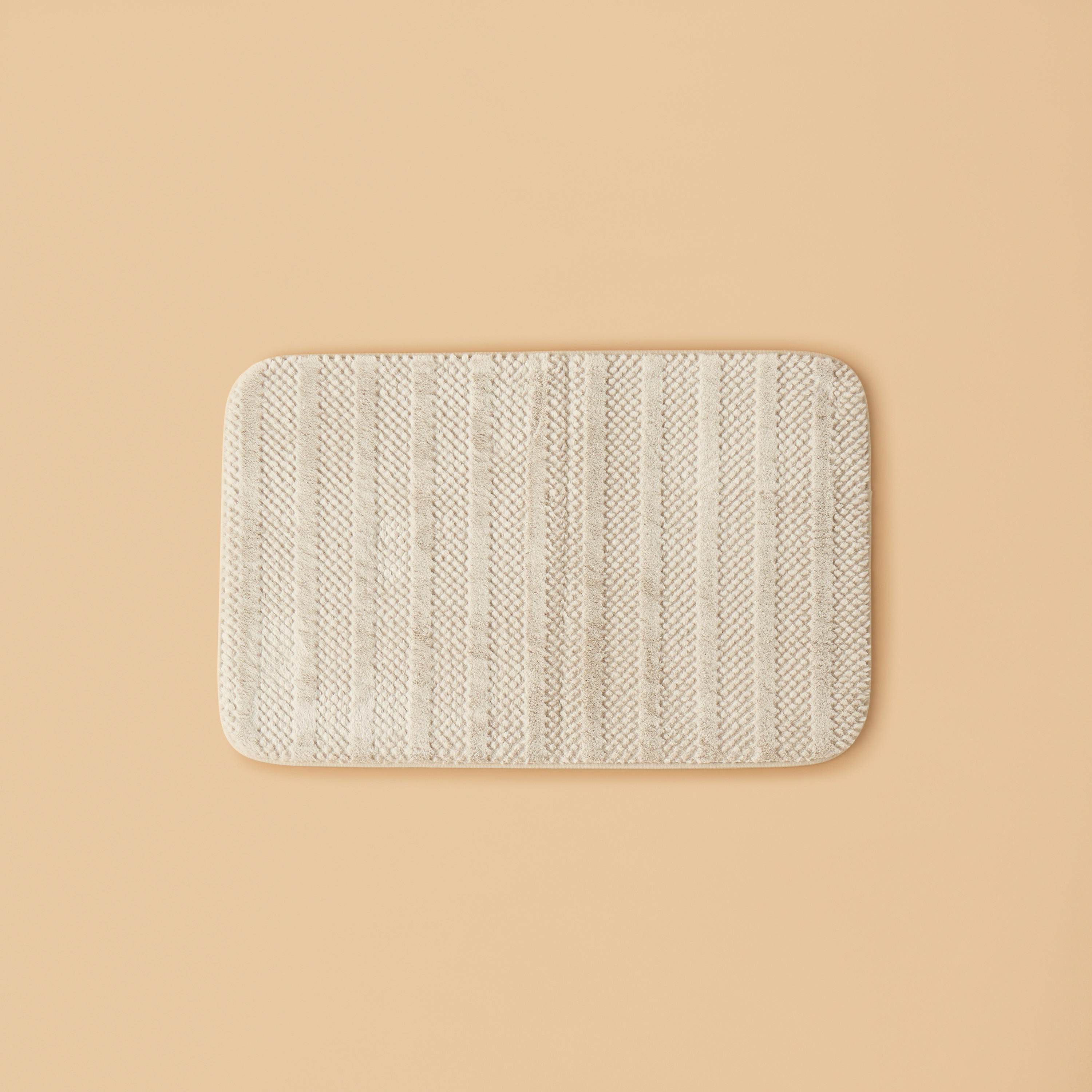 Textured 2-Piece Foam Bath Mat Set - 50x80 cm-household-bathandlaundry-bathlinen-bathmatsandtubmats-image-2