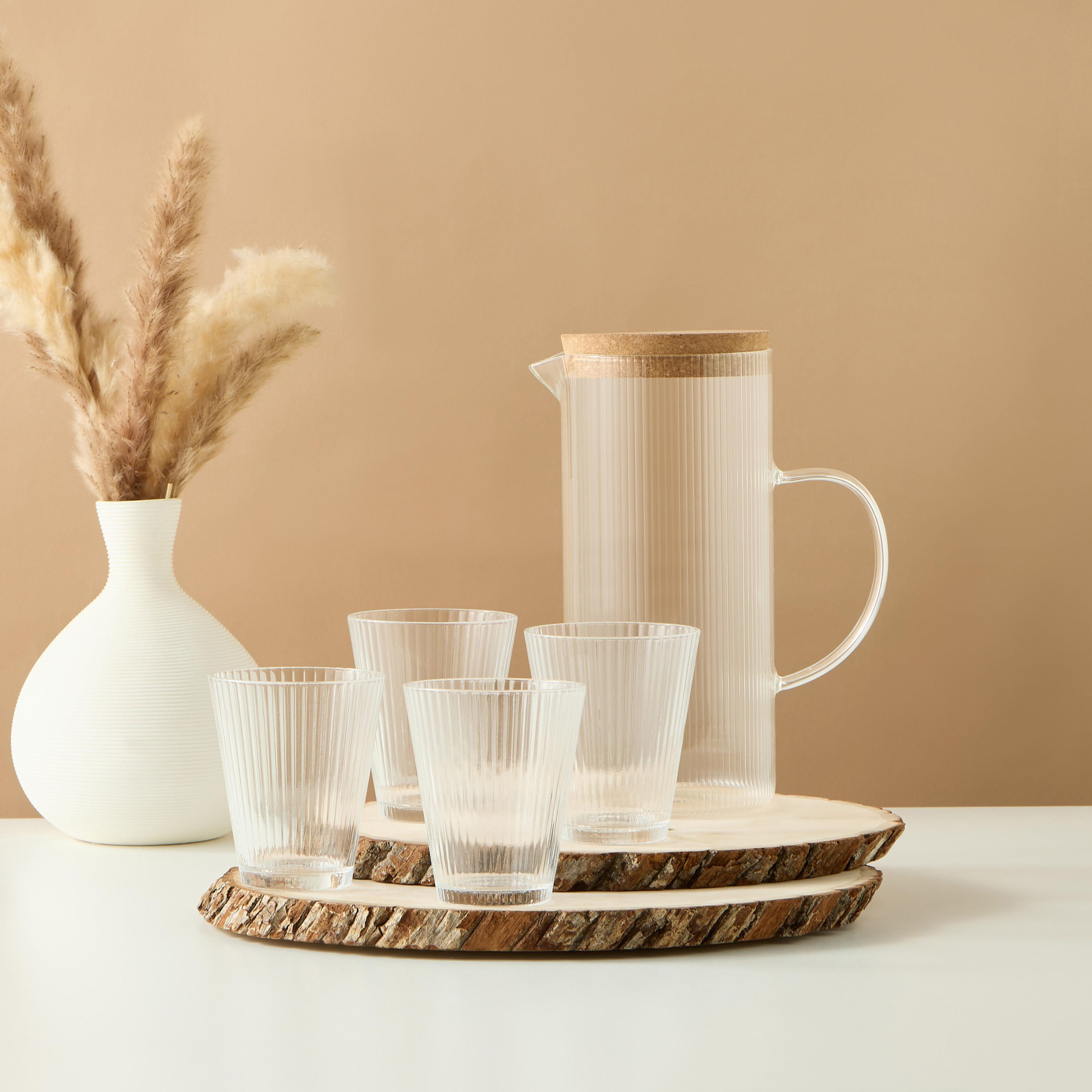 Glass 5-Piece Beverage Set-household-dining-drinkserveware-jugsdecantersandcarafes-image-5