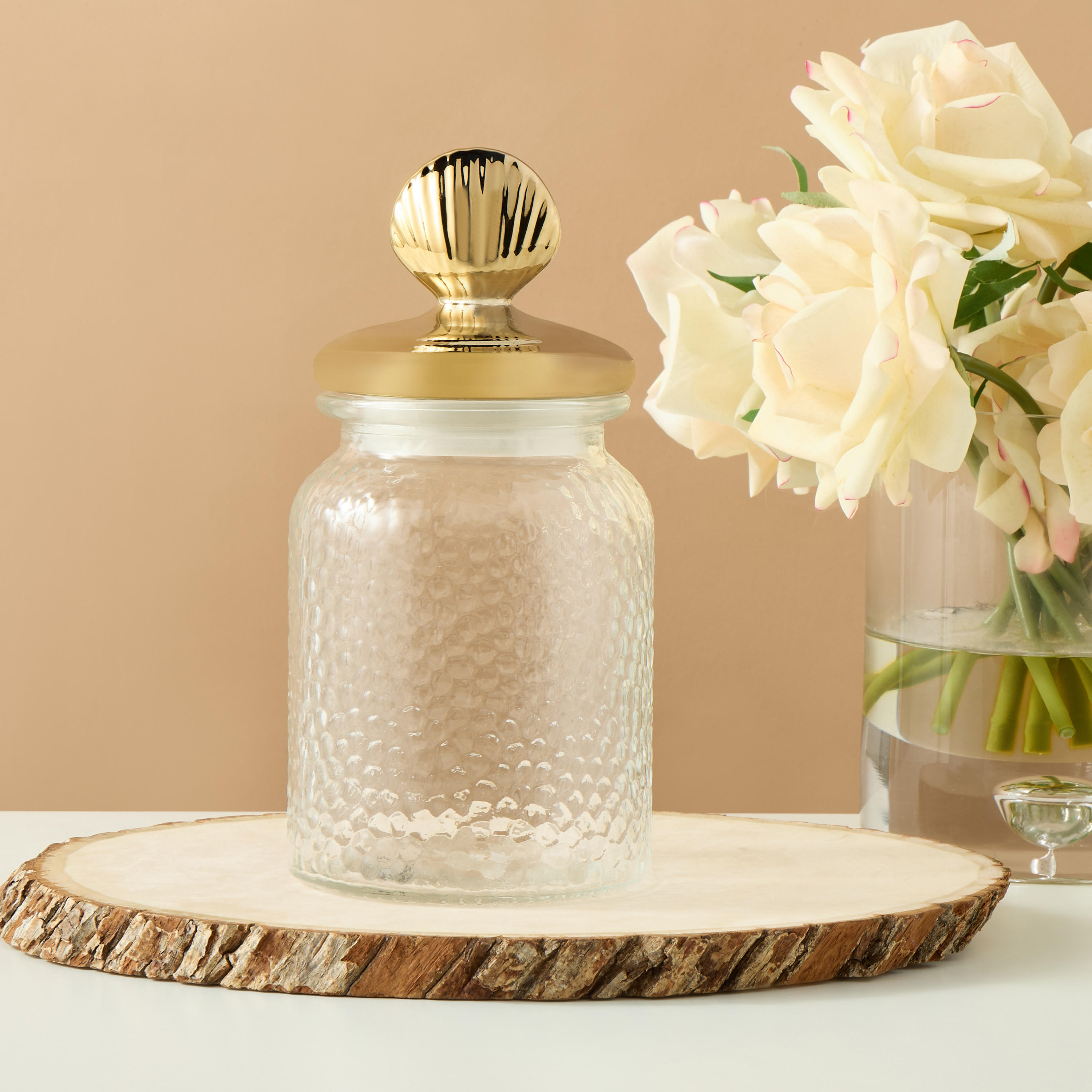 Textured Glass Jar with Lid - 190 ml-household-kitchen-foodstorage-containers-image-4
