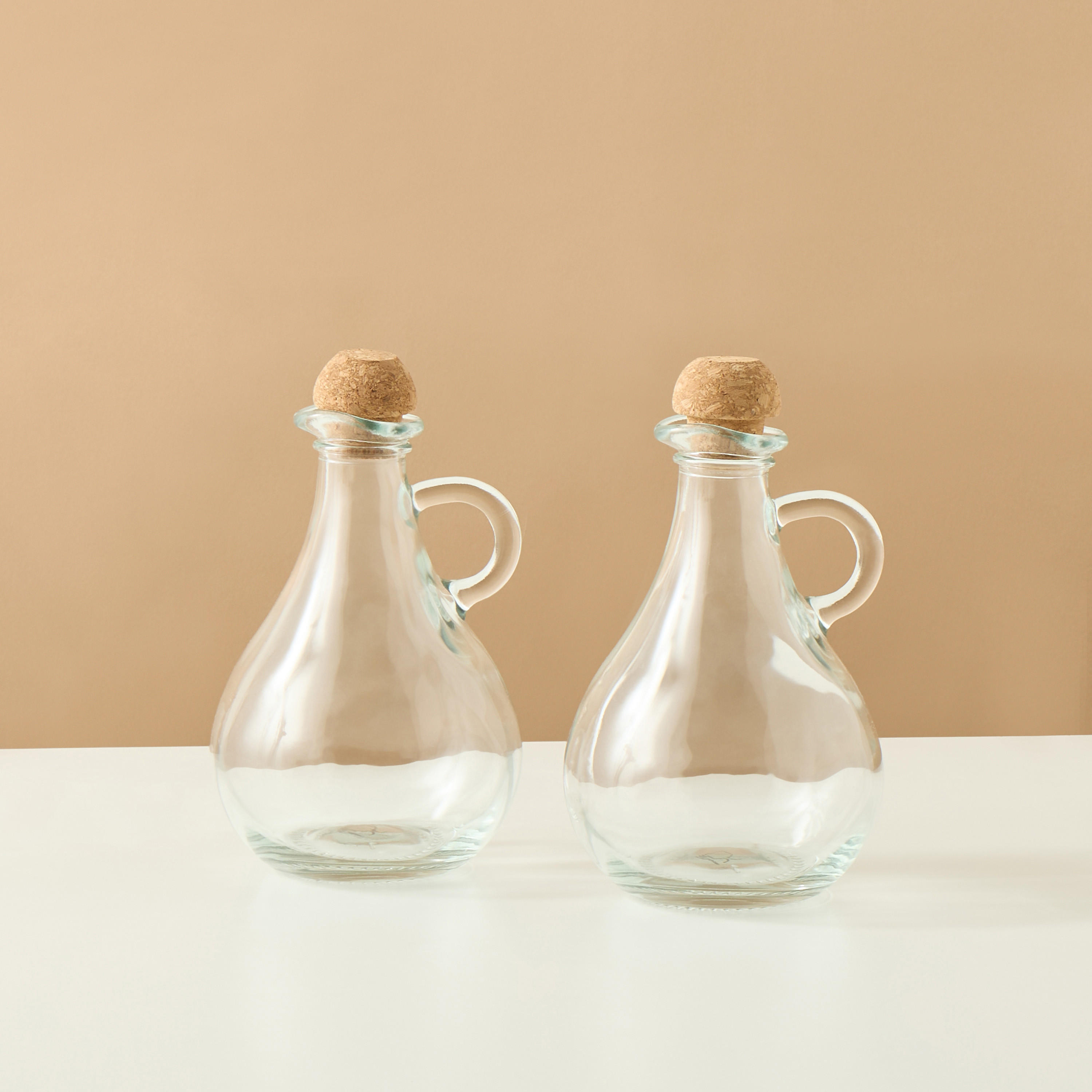 Solid 2-Piece Glass Oil and Vinegar Bottle Set - 450 ml-household-kitchen-foodstorage-oilandvinegar-image-1