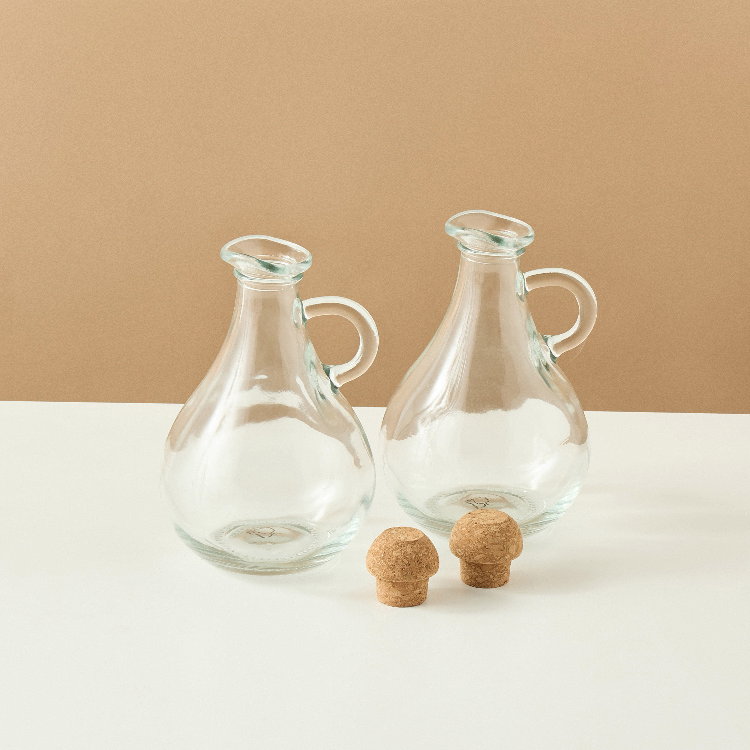 Solid 2-Piece Glass Oil and Vinegar Bottle Set - 450 ml-household-kitchen-foodstorage-oilandvinegar-image-2