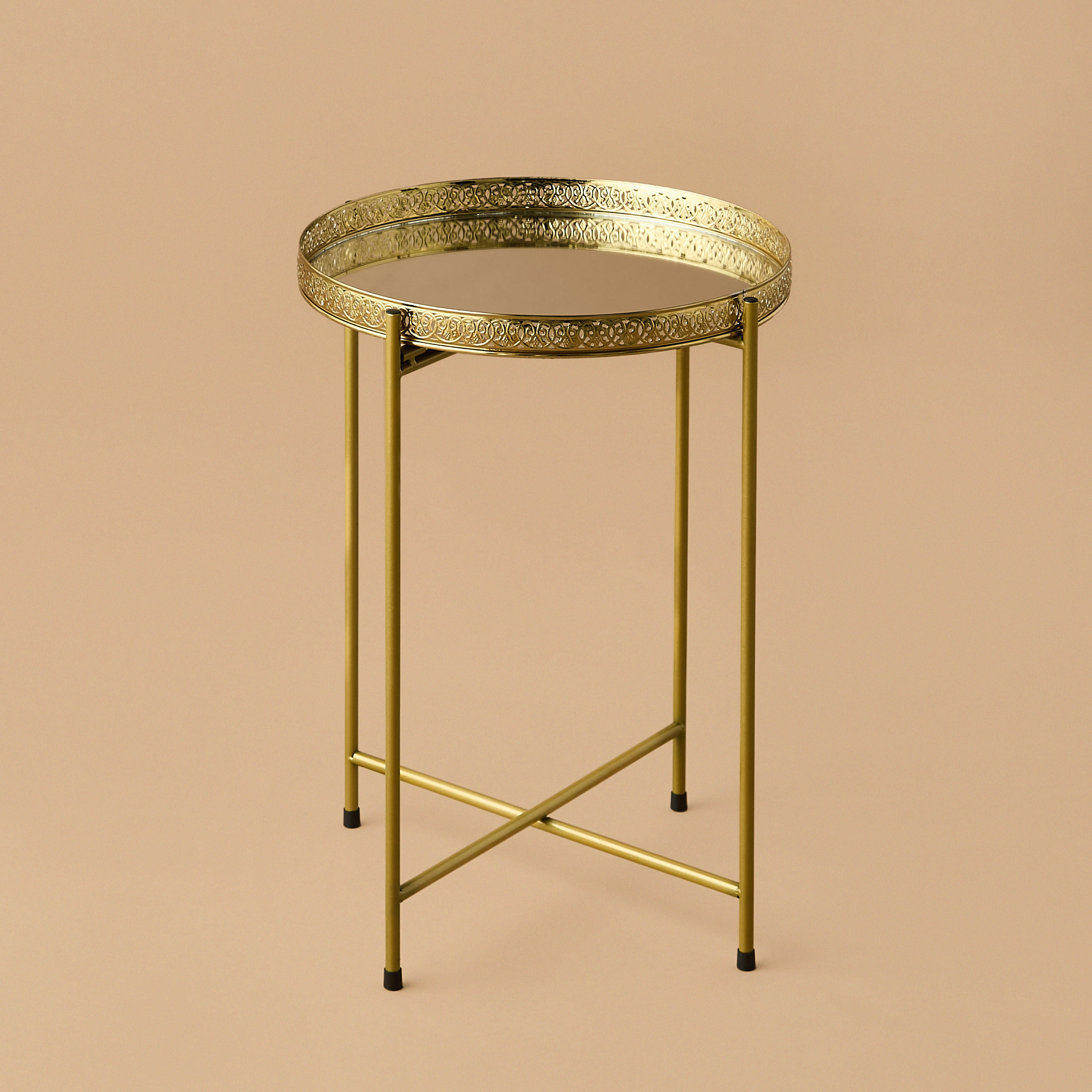 Mirror Top Side Table - 38x47 cms-furniture-livingroom-sideandendtables-image-2