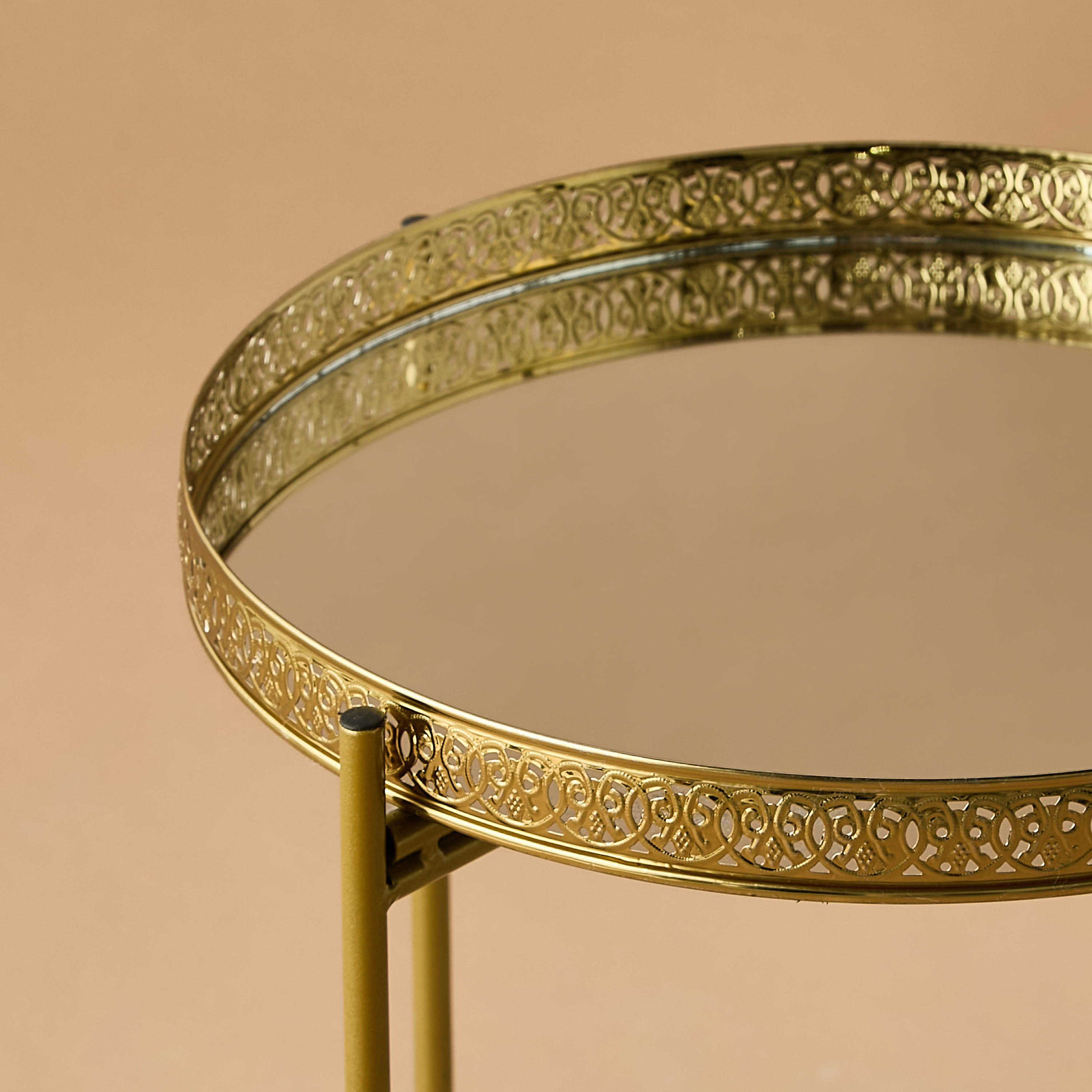 Mirror Top Side Table - 38x47 cms-furniture-livingroom-sideandendtables-image-3