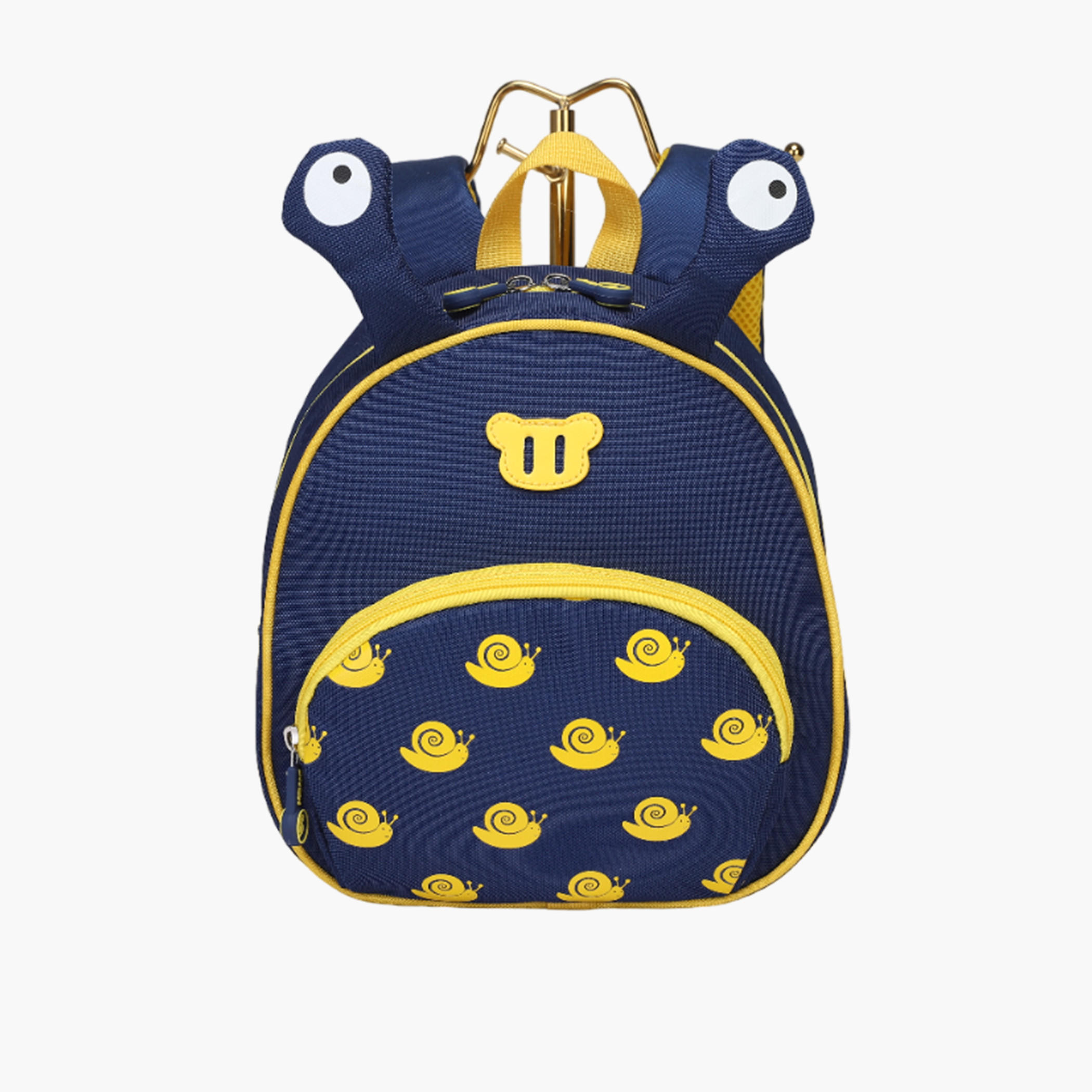 Mimi Snail Print 10-inch Backpack with Zip Closure and Eye Applique - 12x8x26 cms-cpmen-fashionaccessories-bagsandwallets-backpacks-image-1