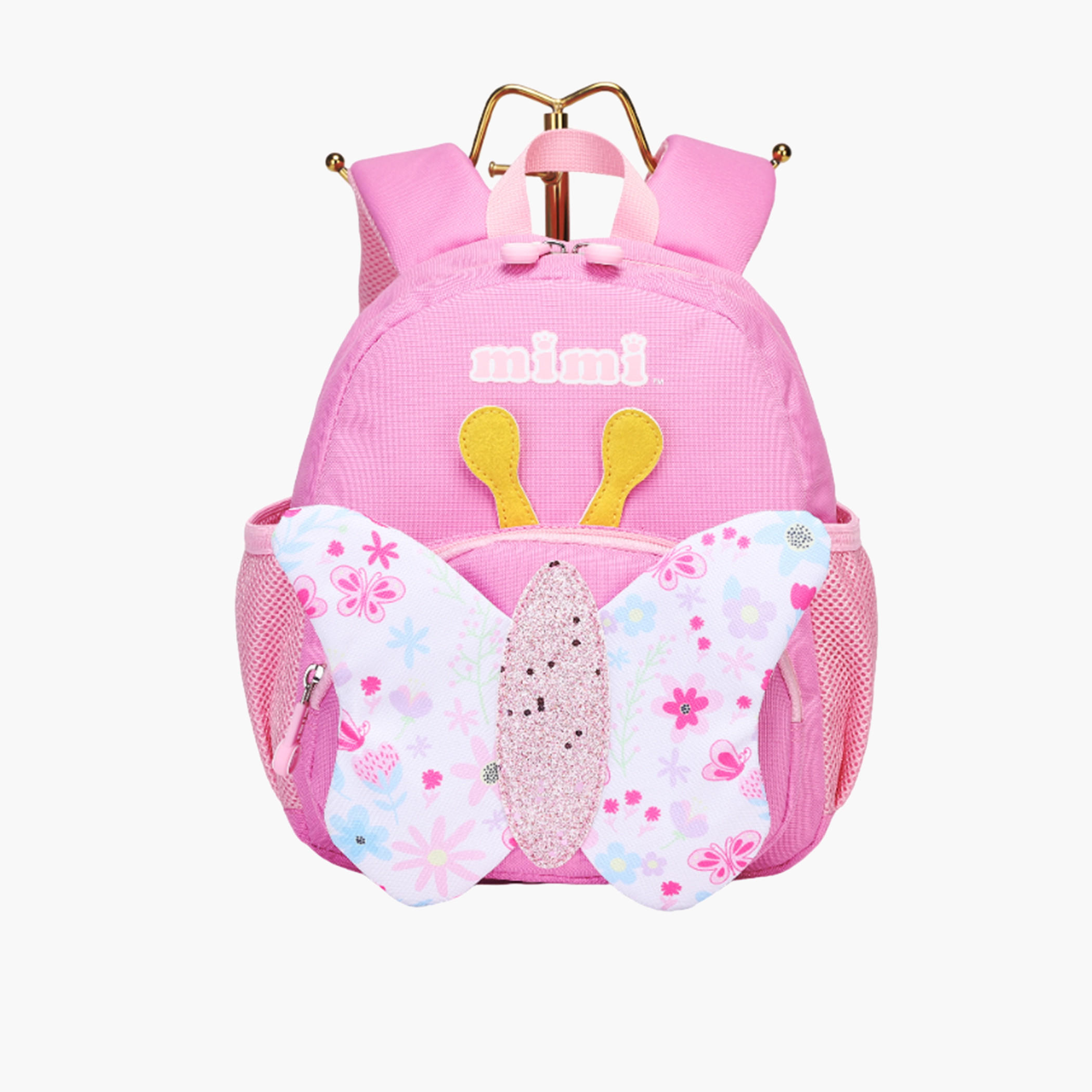 شنطة ظهر بحمالات كتف قابلة للتعديل وزخارف فراشة من ميمي - 10 بوصة-school-bagsandbackpacks-backpacks-image-1