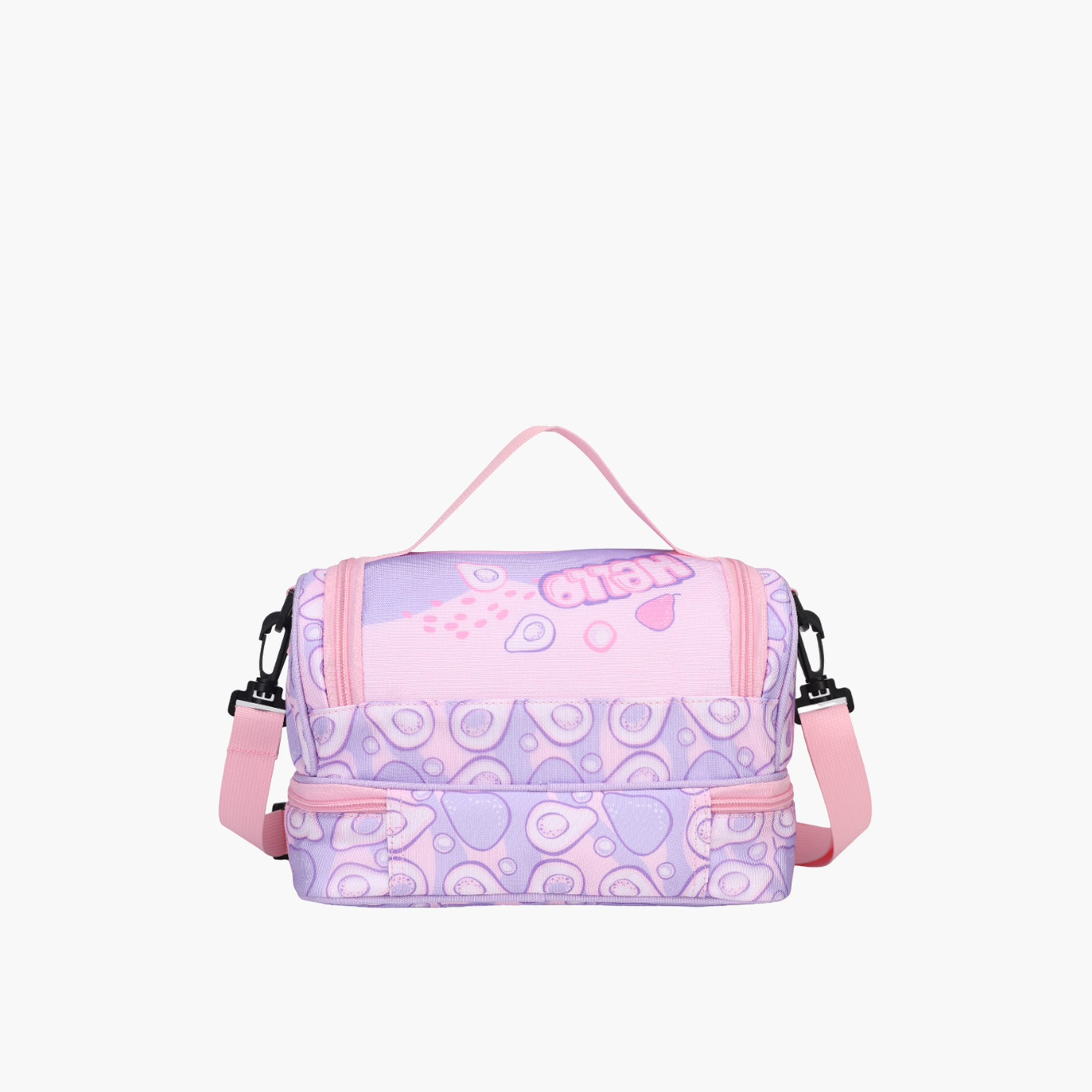 Mimi Cat Print Lunch Bag with Adjustable Strap and Zip Closure-school-lunchessentials-lunchbags-image-2