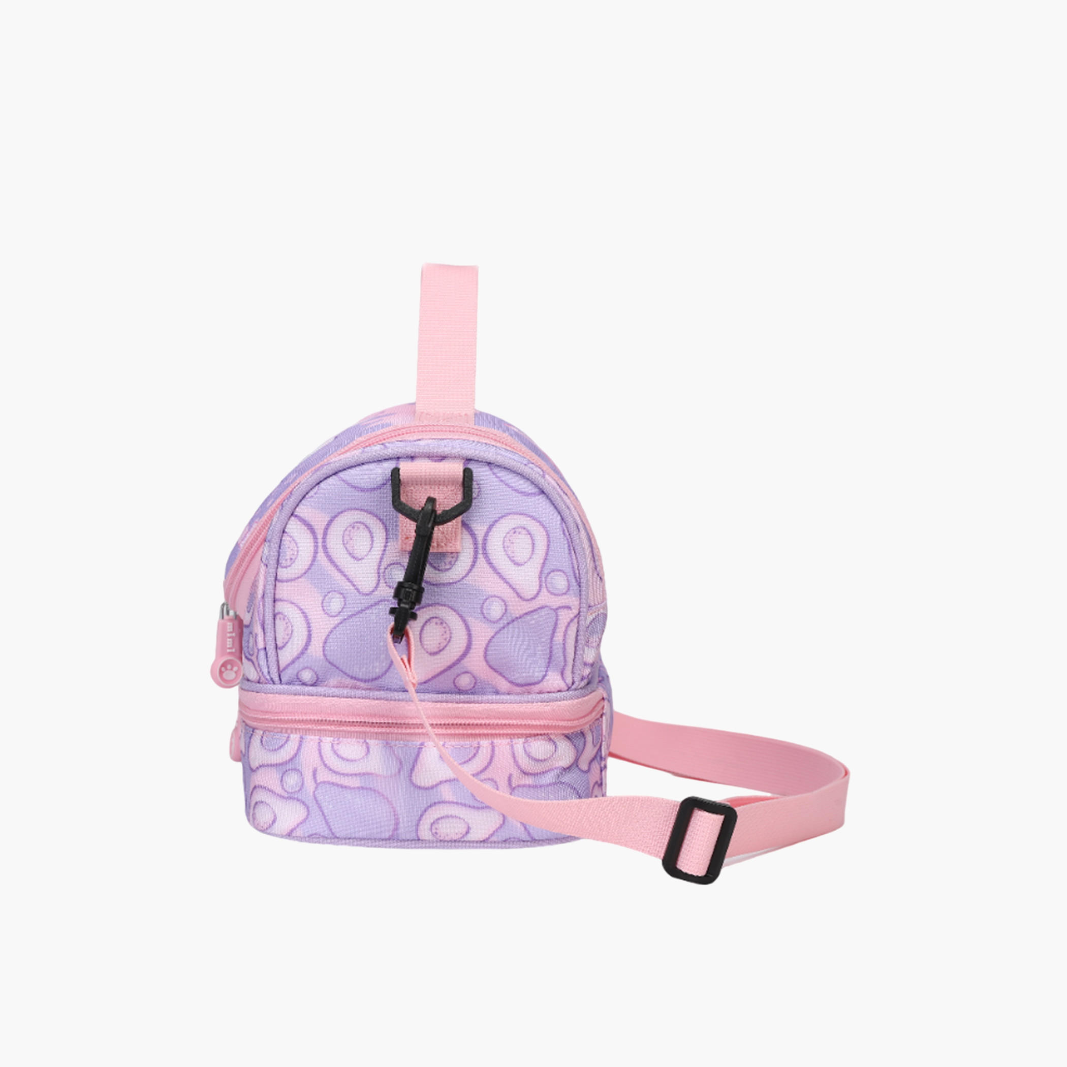 Mimi Cat Print Lunch Bag with Adjustable Strap and Zip Closure-school-lunchessentials-lunchbags-image-3