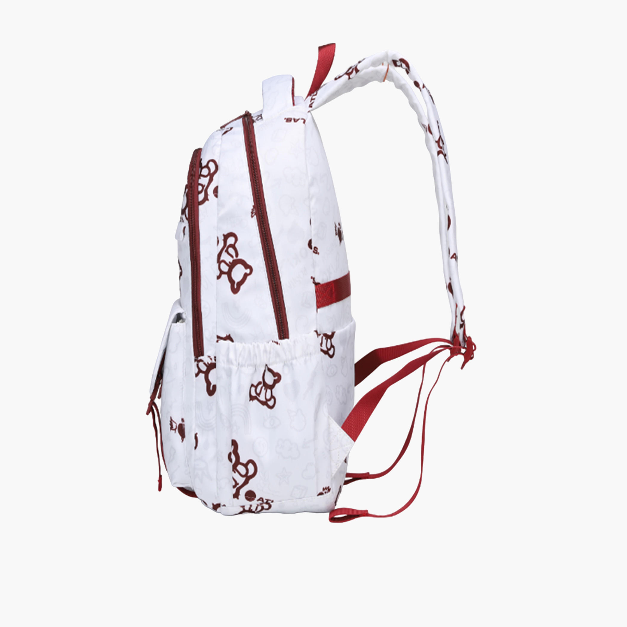 Atlas All-Over Bear Print Backpack with Adjustable Straps - 28x10x45 cms-school-bagsandbackpacks-backpacks-image-2
