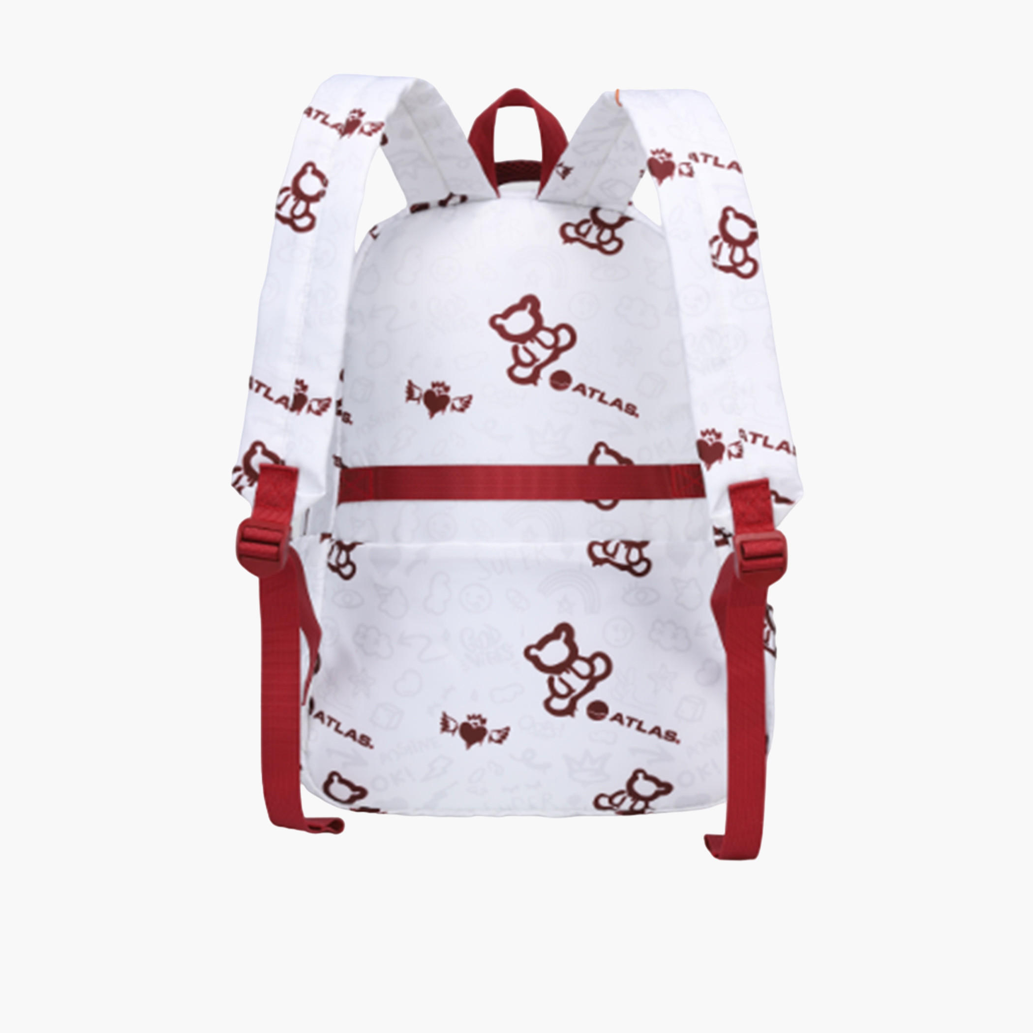 Atlas All-Over Bear Print Backpack with Adjustable Straps - 28x10x45 cms-school-bagsandbackpacks-backpacks-image-3