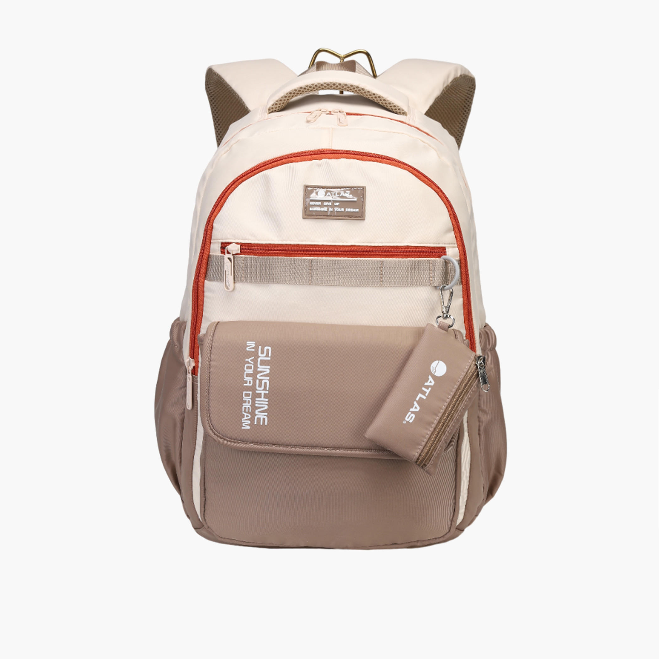 شنطة ظهر بحمالات قابلة للتعديل وسحّاب إغلاق وشعار من أطلس - 28x10x48 سم-school-bagsandbackpacks-backpacks-image-1