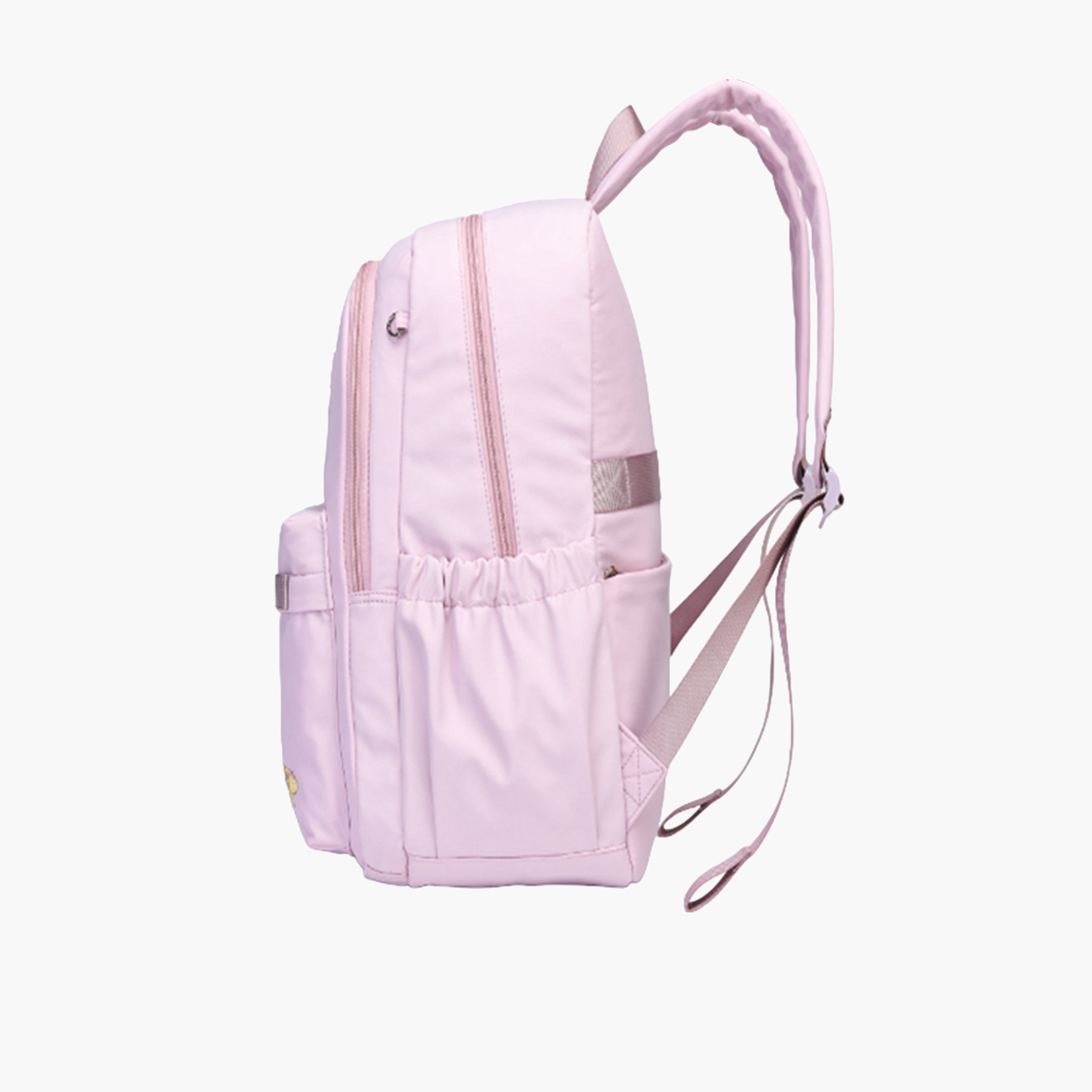 شنطة ظهر بحمالات قابلة للتعديل وسحّاب إغلاق وزخارف شعار من أطلس - 28x10x43 سم-school-bagsandbackpacks-backpacks-image-3