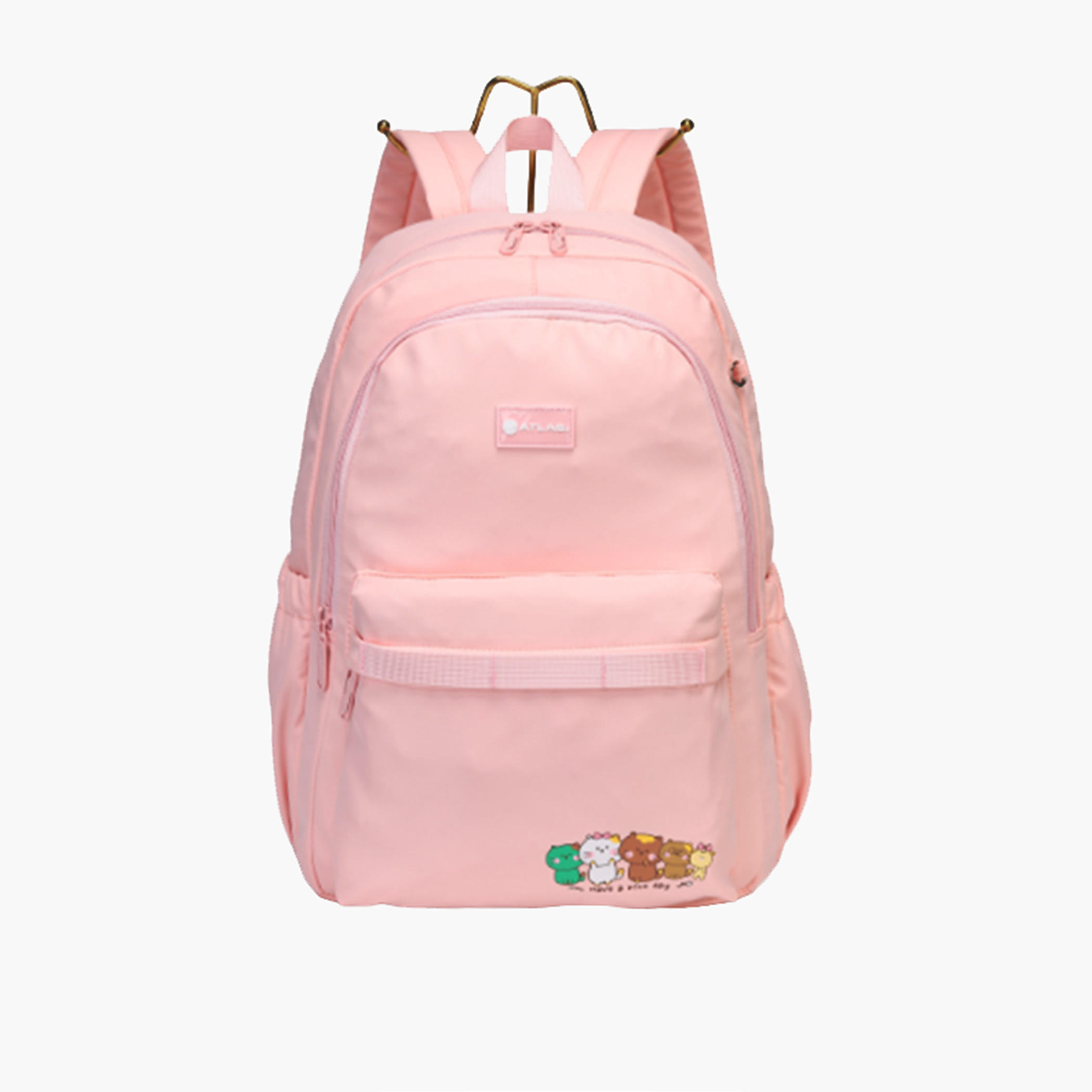 شنطة ظهر بحمالات قابلة للتعديل وطبعات جرافيك من أطلس - 28x10x43 سم-school-bagsandbackpacks-backpacks-image-1