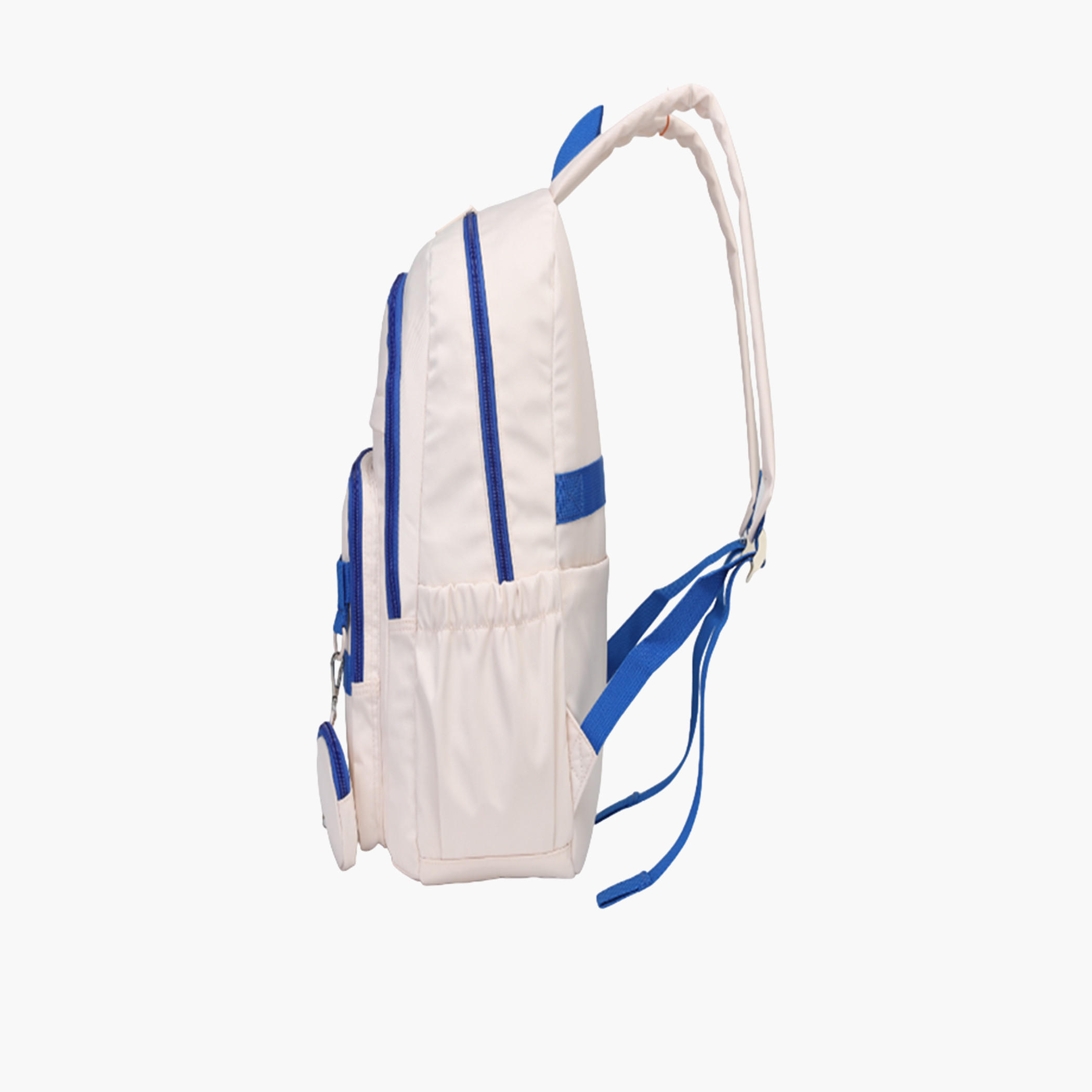 شنطة ظهر بحمالات قابلة للتعديل وزخارف شعار وشنطة صغيرة منفصلة من أطلس - 28x10x48 سم-school-bagsandbackpacks-sets-image-2