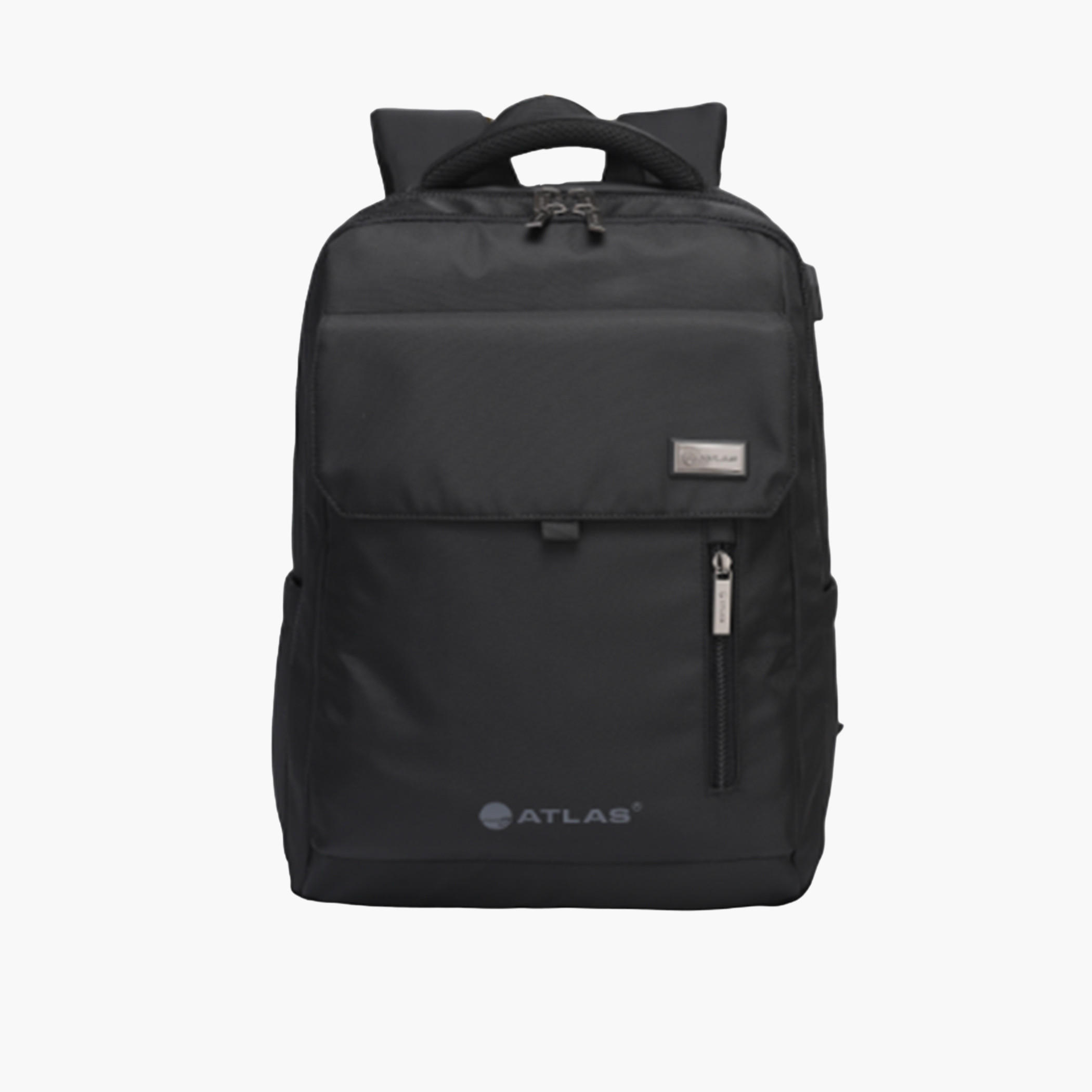 Atlas Solid Backpack with Adjustable Straps and Zip Closure - 28x10x45 cms-school-bagsandbackpacks-backpacks-image-1