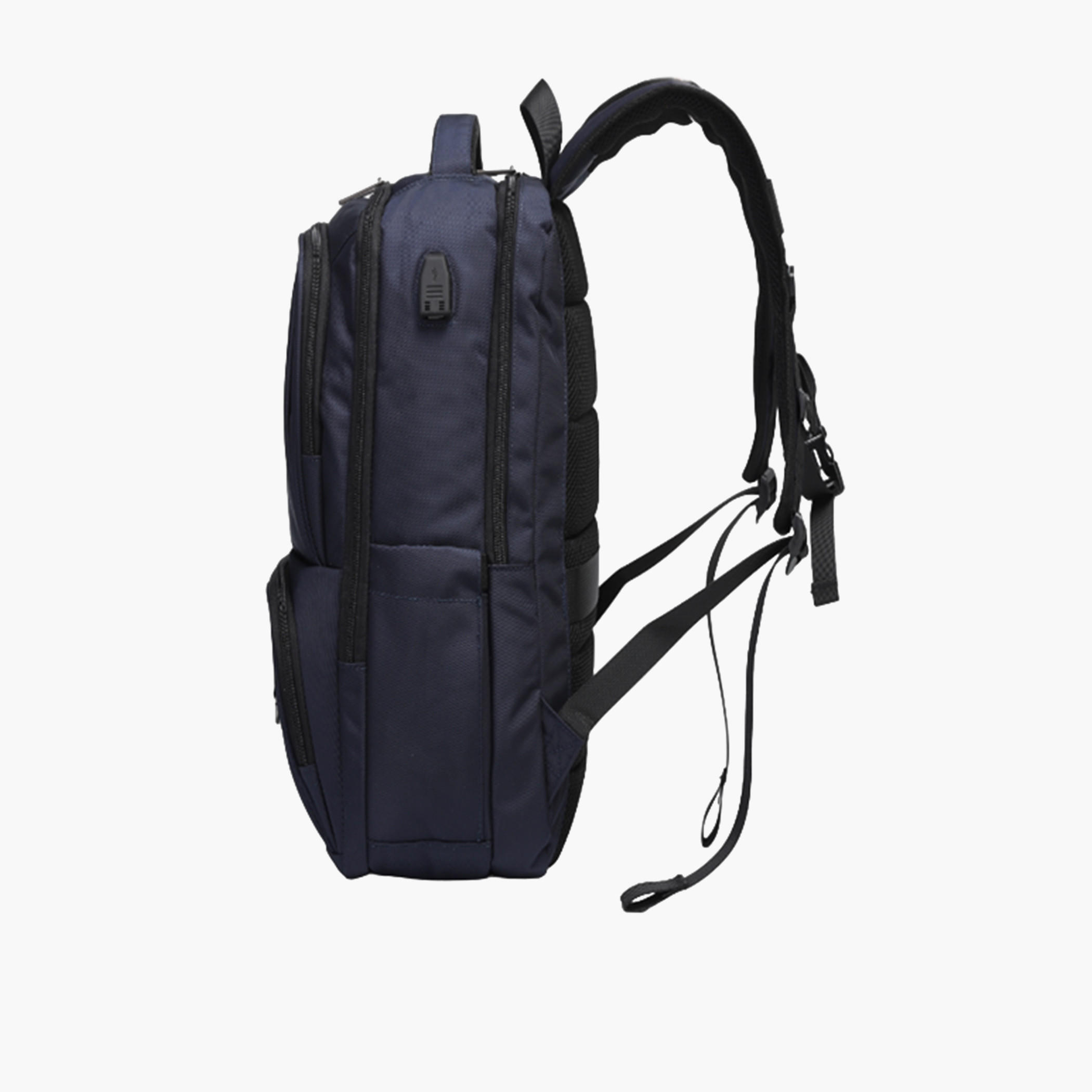 Atlas Logo Detail Backpack with Adjustable Straps and Zip Closure - 28x10x43 cms-school-bagsandbackpacks-backpacks-image-2