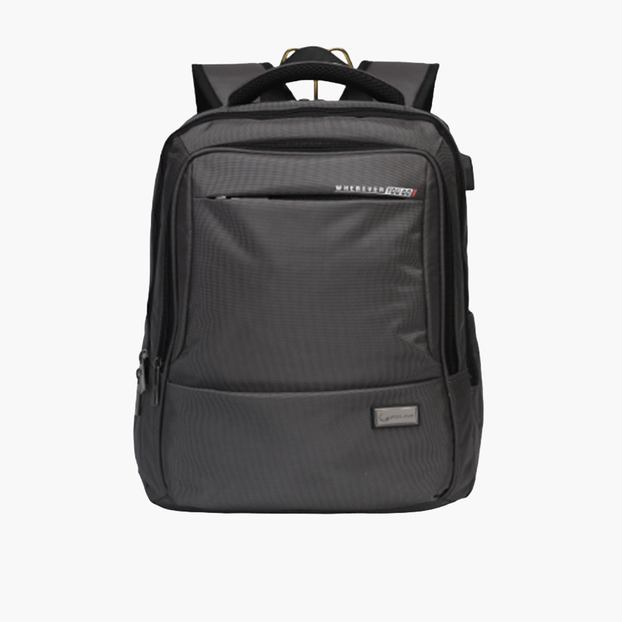 Atlas Solid Backpack with Adjustable Shoulder Straps - 28x10x43 cm-school-bagsandbackpacks-backpacks-image-1