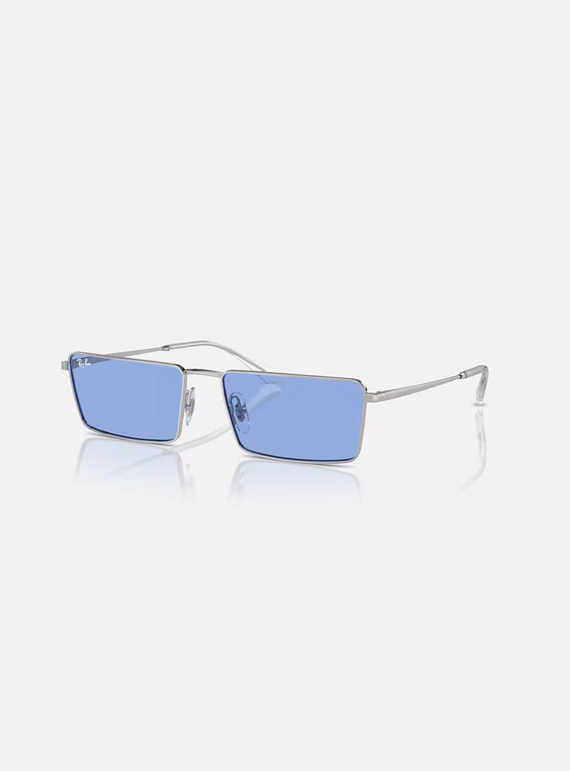 Ray-Ban 59 MM Blue Rectangle Sunglasses | 0RB3741-men-sunglasses-image-1
