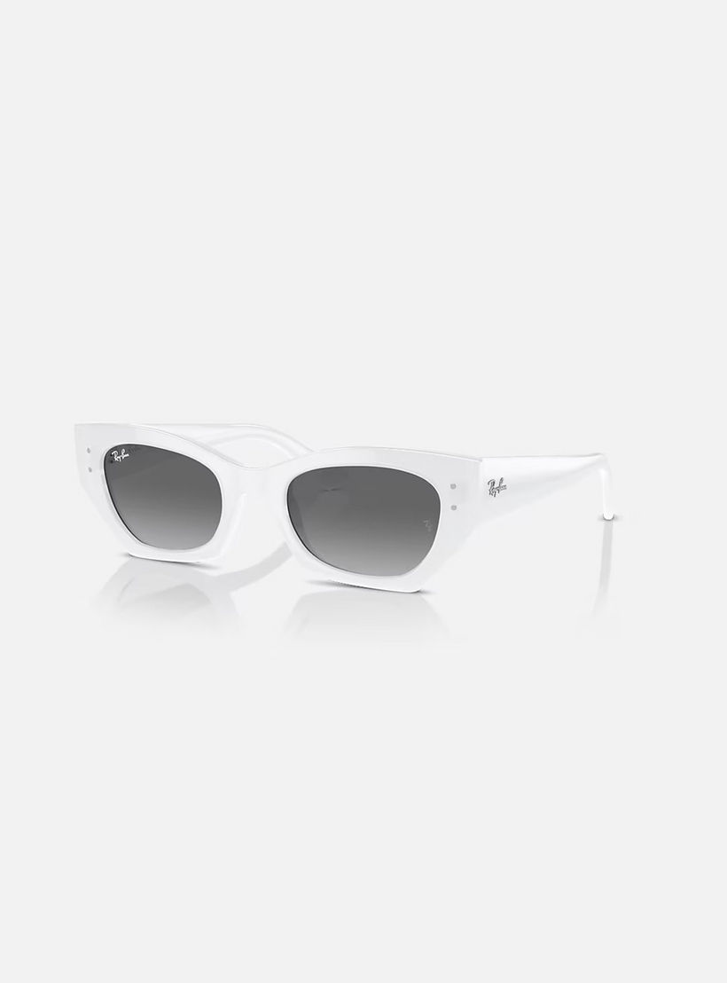 نظارة شمس 52 ملم رمادية هندسية من راي-بان | 0RB4430-men-sunglasses-image-1