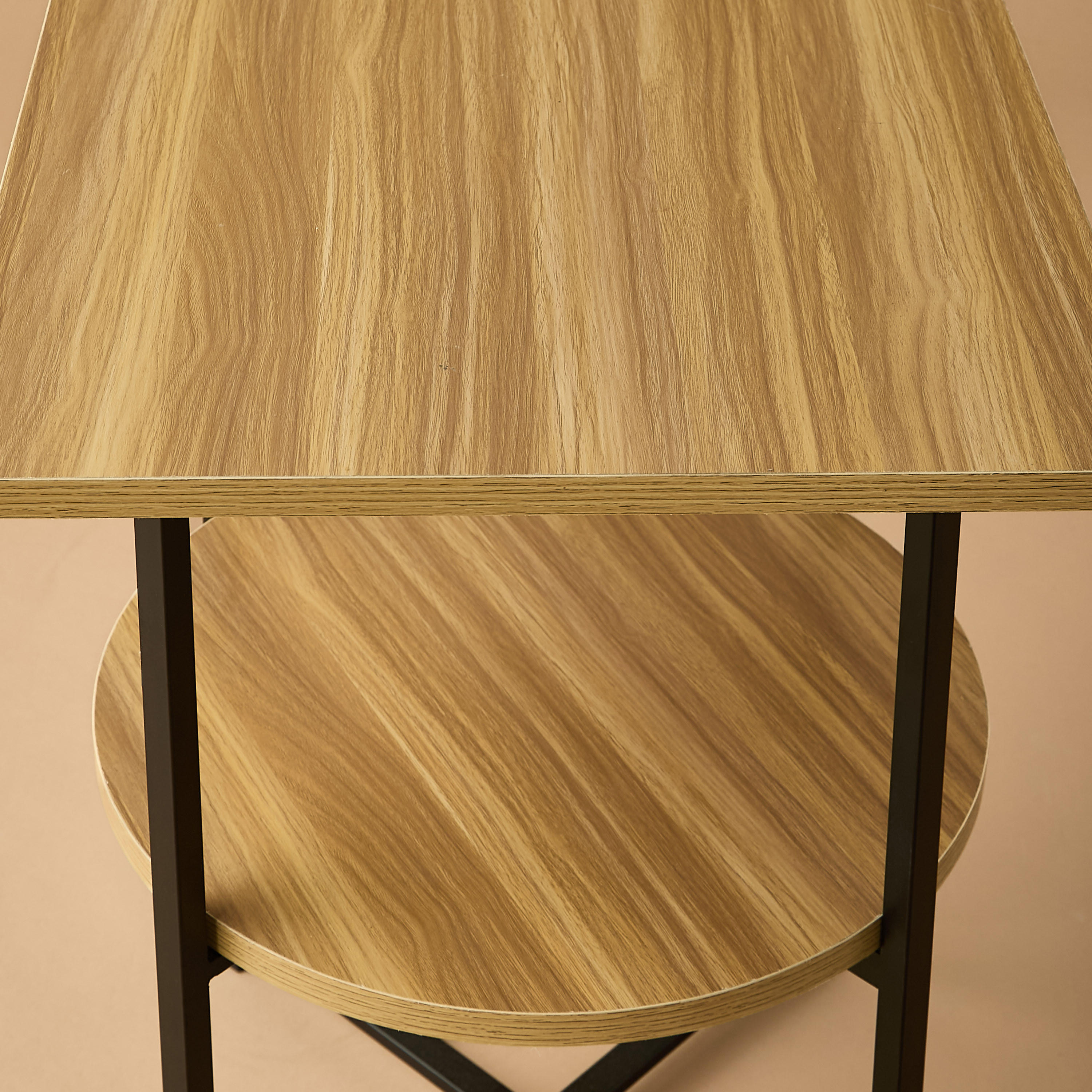 Wooden Two-Tier Side Table - 48x61 cms-furniture-livingroom-sideandendtables-image-3