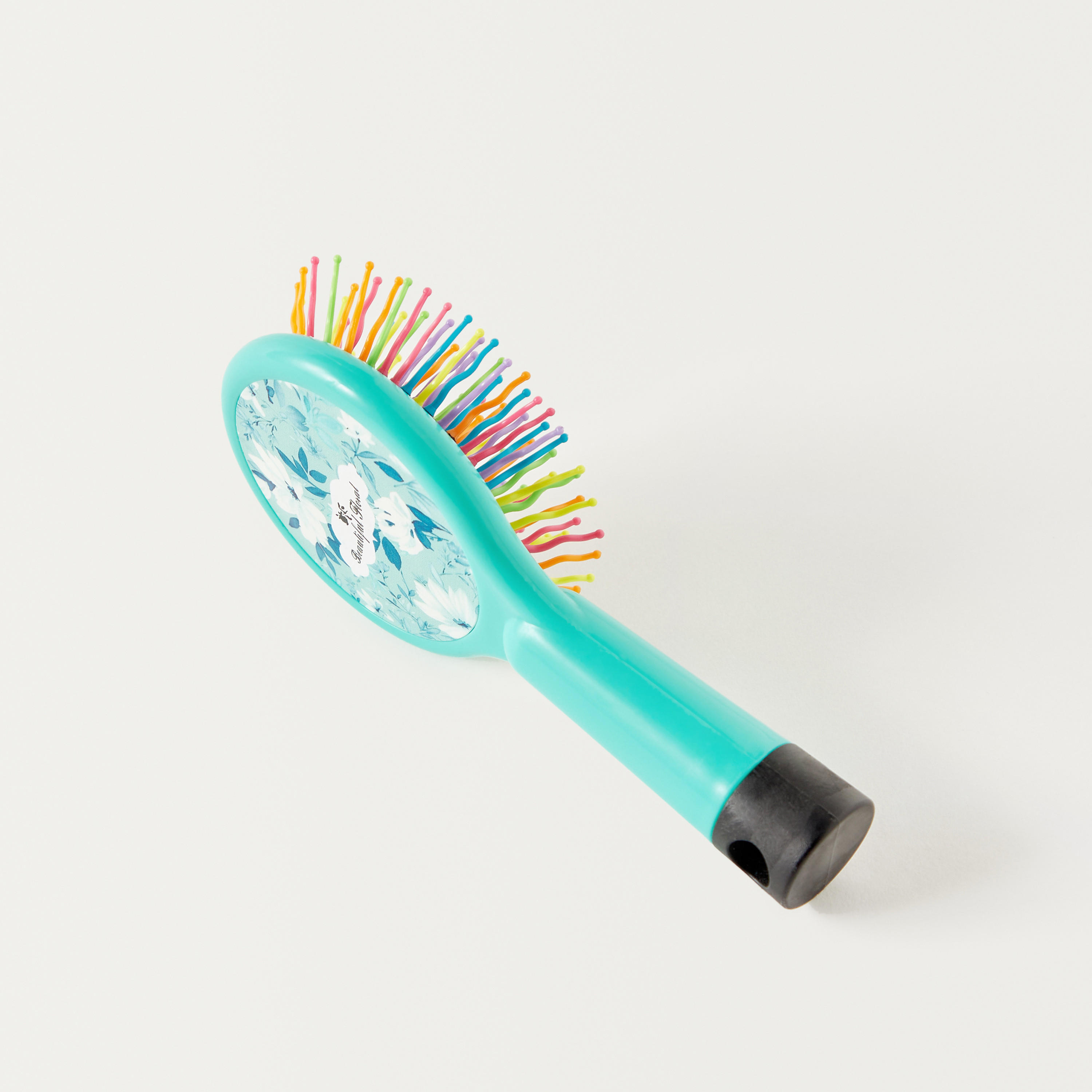 Floral Print Hairbrush-women-hairaccessories-brushesandcombs-image-1