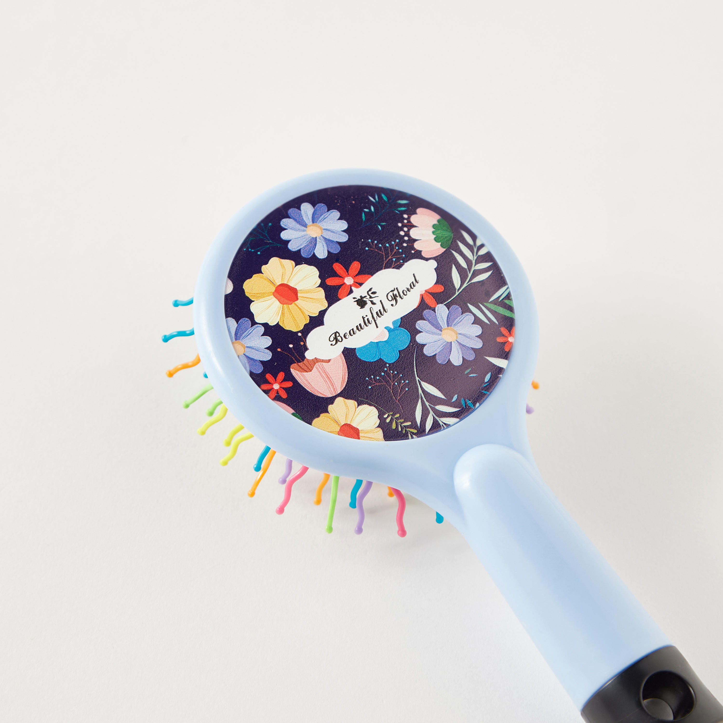 Floral Print Hairbrush-women-hairaccessories-brushesandcombs-image-4