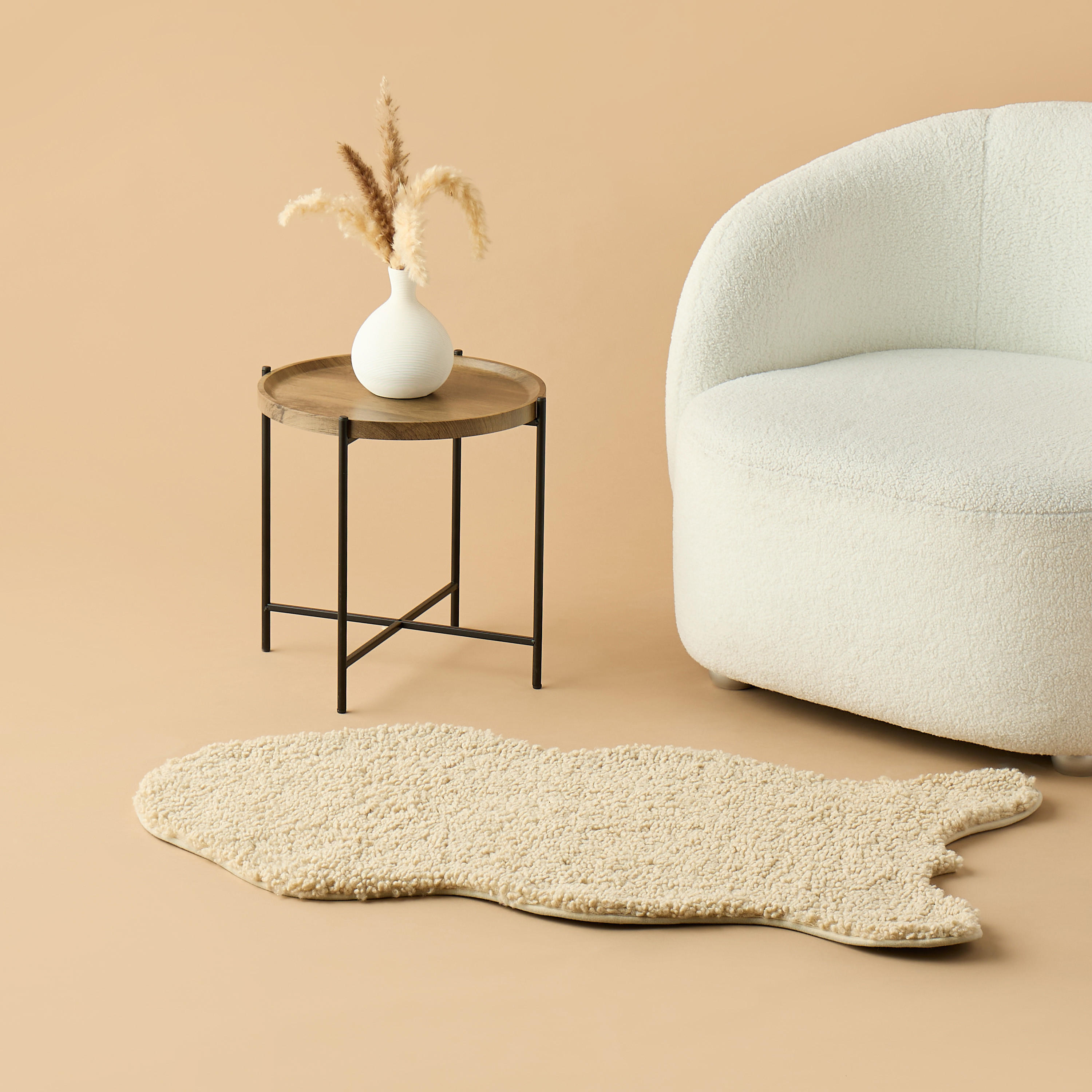 Wooden Top Side Table - 41x41x41 cms-furniture-livingroom-sideandendtables-image-5