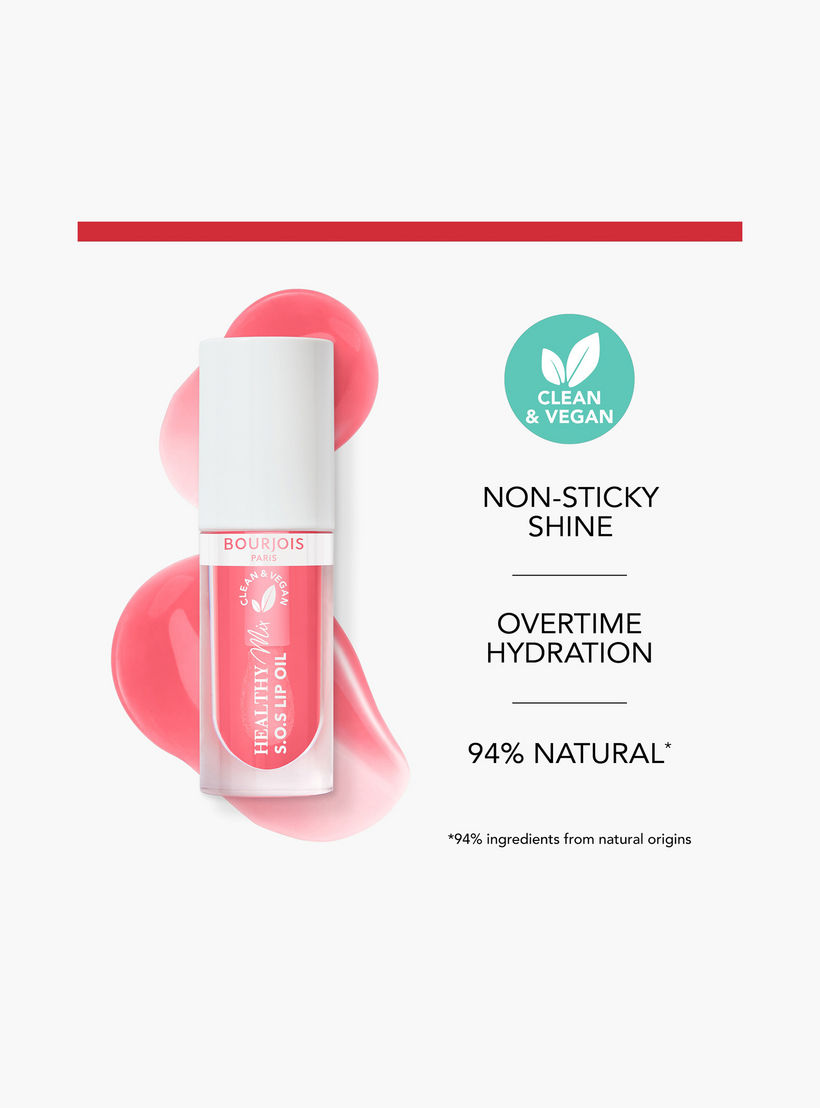 Bourjois Douceur de Rose Healthy Mix S.O.S Lip Oil - 5 ml-beautyandpersonalcare-makeup-lips-lipglossesandbalms-image-3