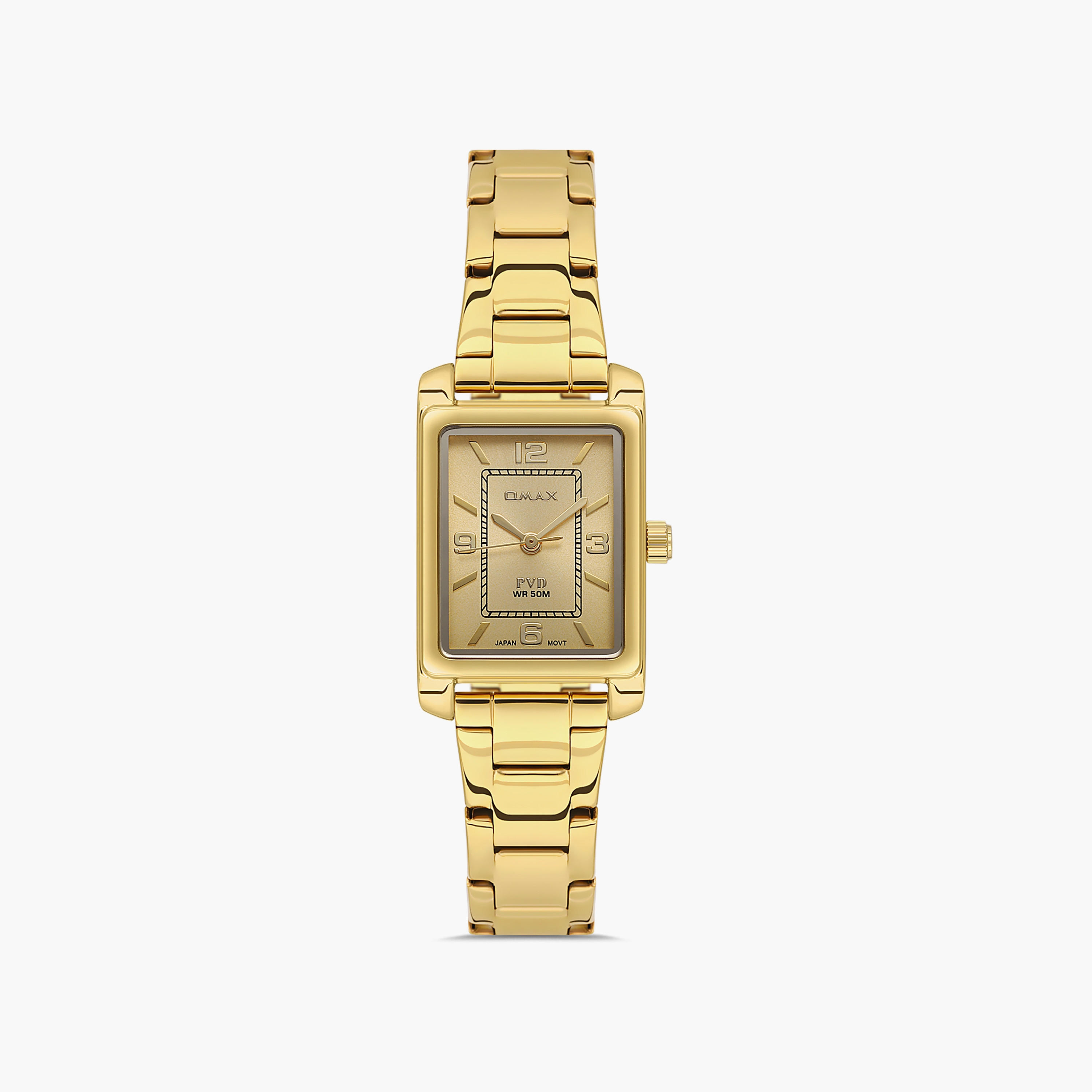 Omax Women's 42 MM Gold Analog Stainless Steel Watch | 00CFS006Q001-women-watchesandjewellery-watches-image-1