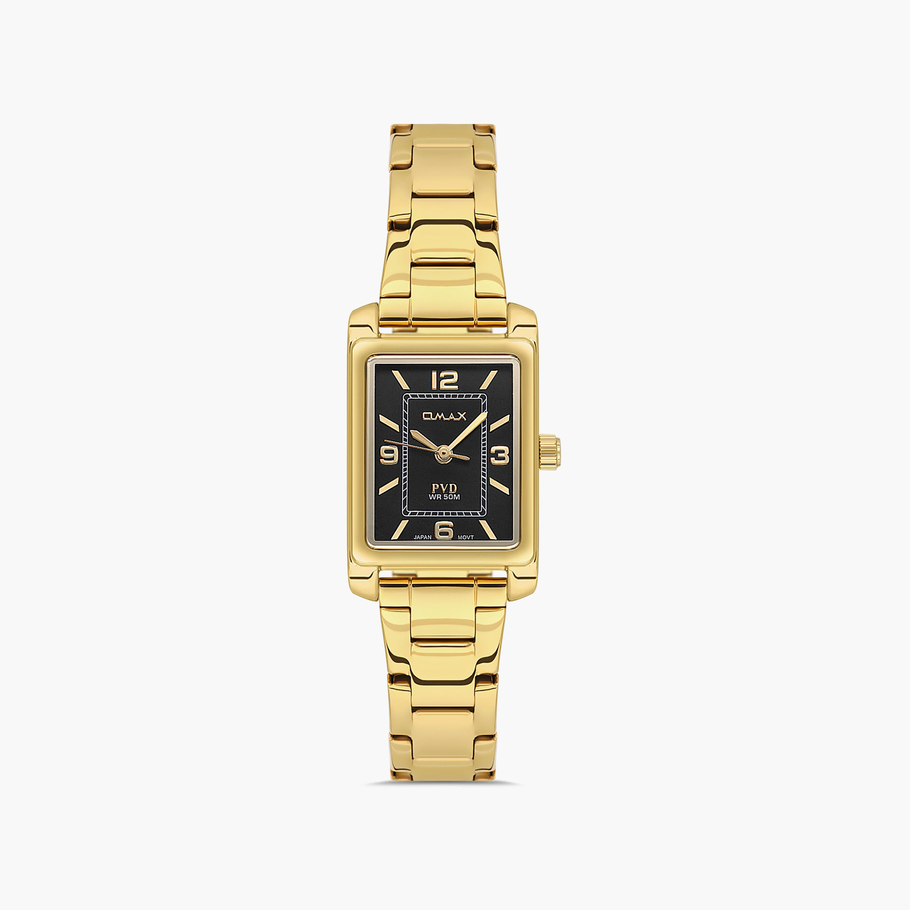 Omax Women's 42 MM Gold Analog Stainless Steel Watch | 00CFS006Q002-women-watchesandjewellery-watches-image-1