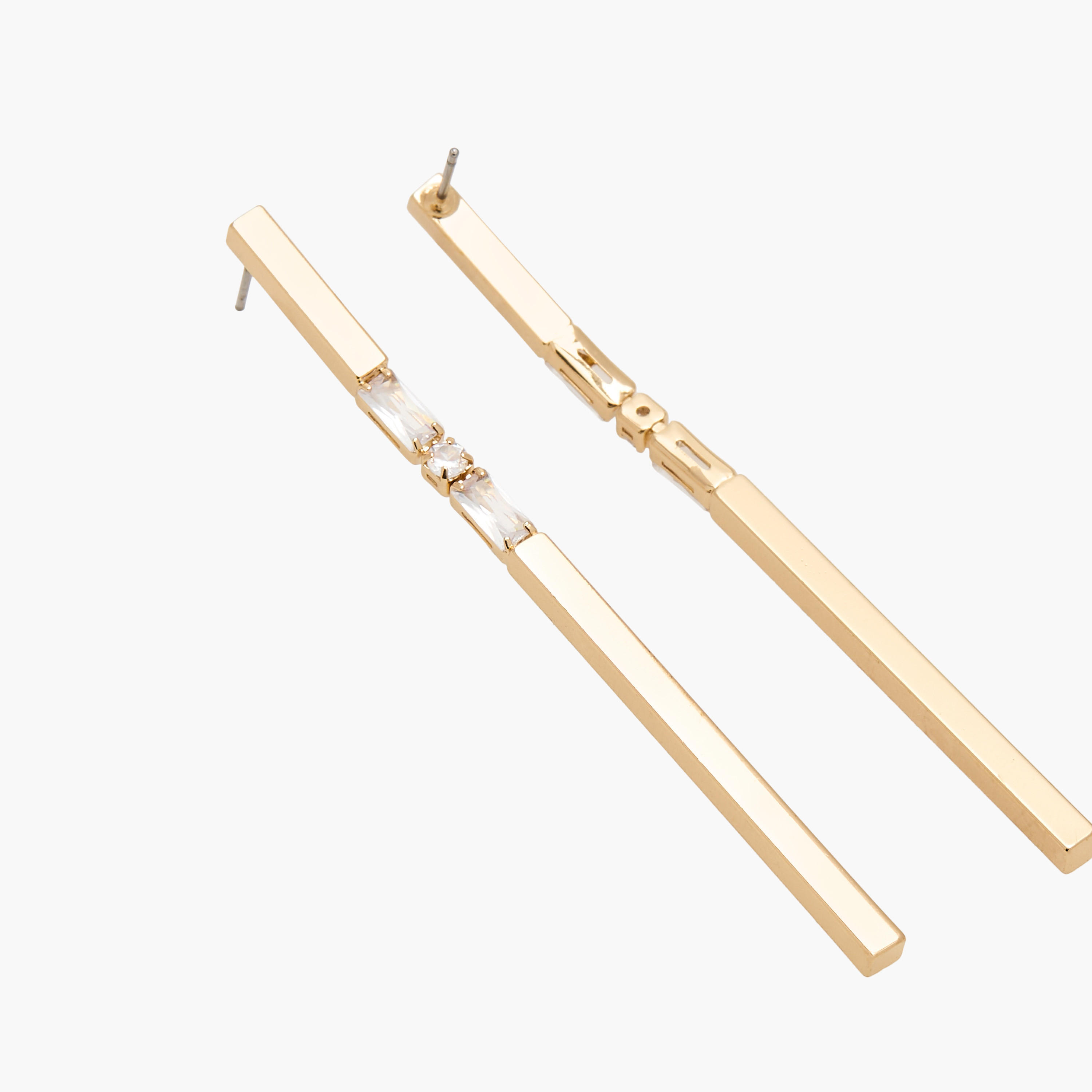 Stone Embellished Dangler Earrings with Pushback Closure-women-watchesandjewellery-jewellery-earrings-image-3