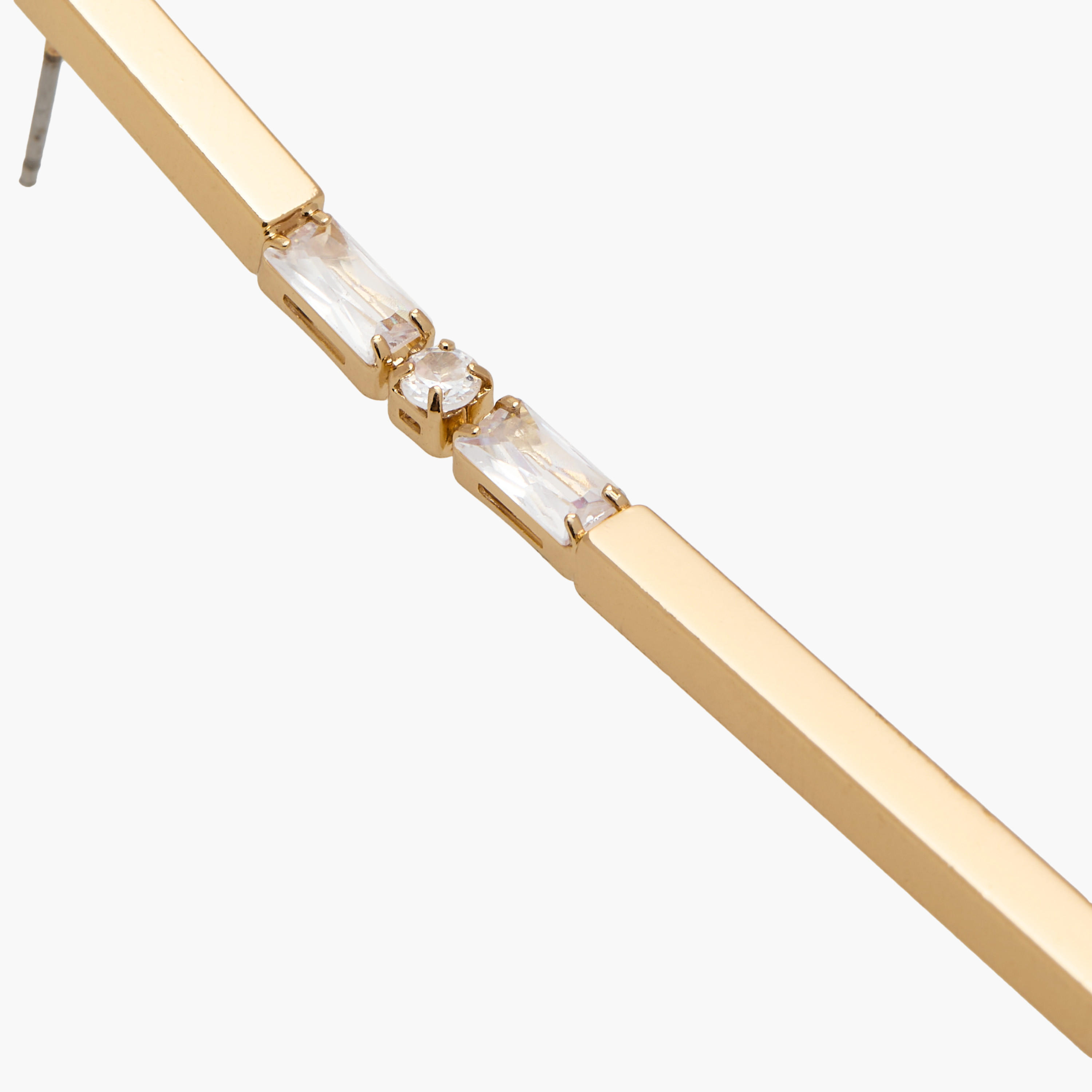 Stone Embellished Dangler Earrings with Pushback Closure-women-watchesandjewellery-jewellery-earrings-image-4