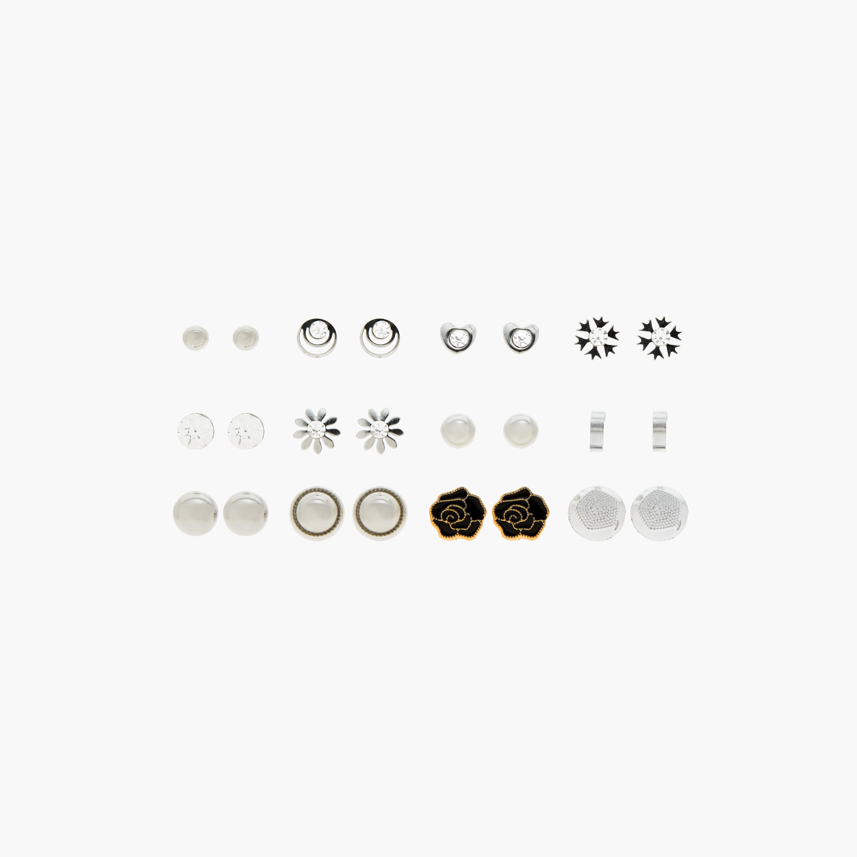 Assorted Stud Earring with Pushback Closure - Set of 12-women-watchesandjewellery-jewellery-earrings-image-1