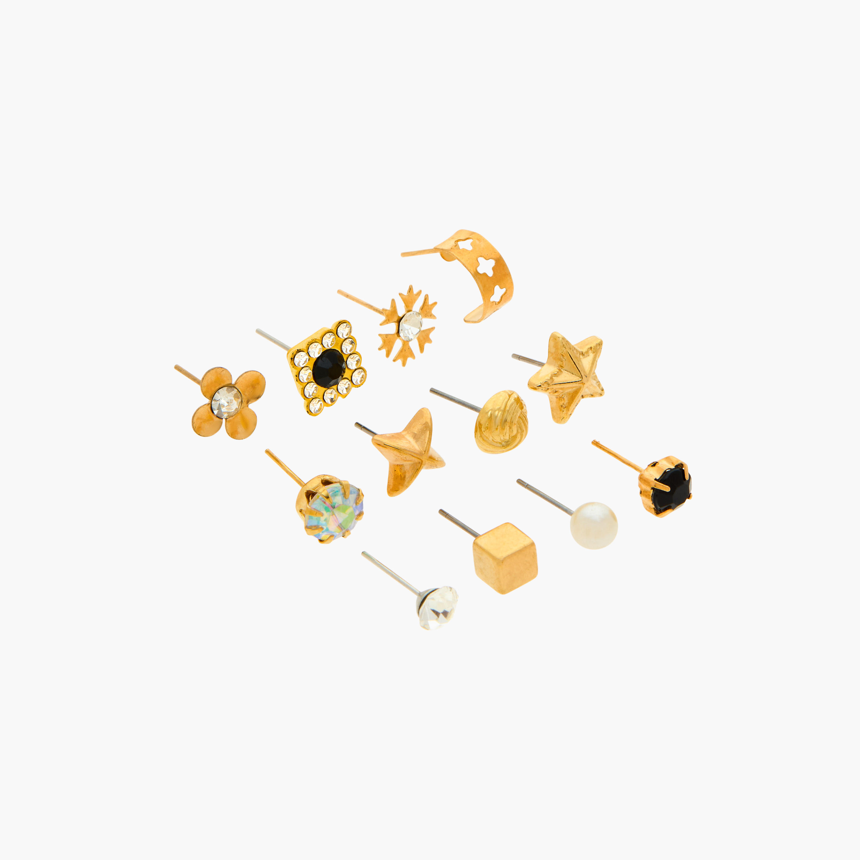 Assorted Stud Earring with Pushback Closure - Set of 12-women-watchesandjewellery-jewellery-earrings-image-2