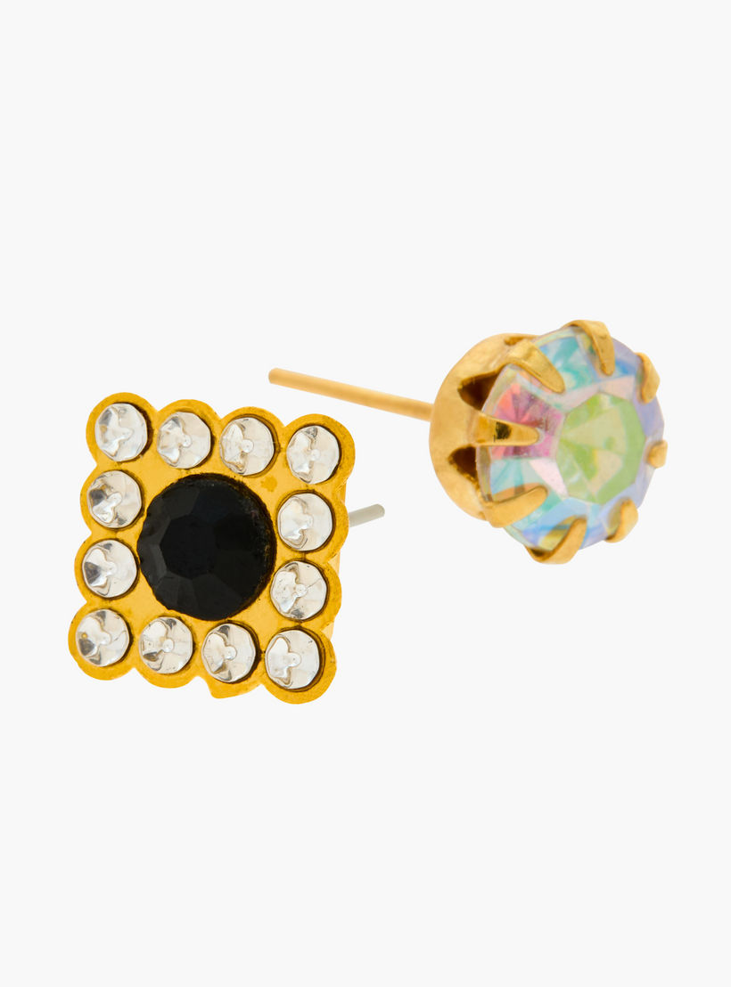 Assorted Stud Earring with Pushback Closure - Set of 12-women-watchesandjewellery-jewellery-earrings-image-4