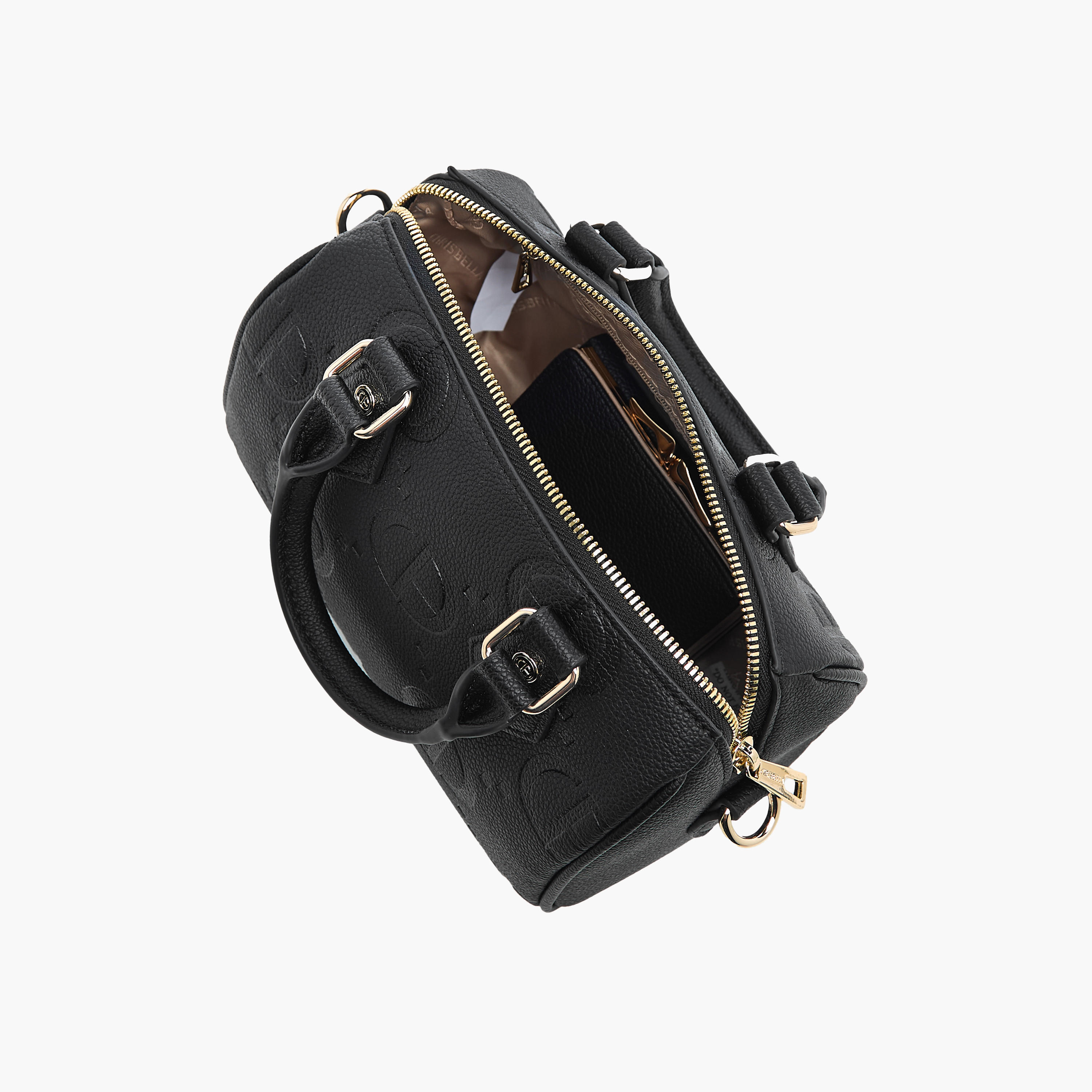 شنطة دافل بمقبض علوي وشعار منقوش مع محفظة من كريسبيلا-women-bagsandwallets-handbags-image-9