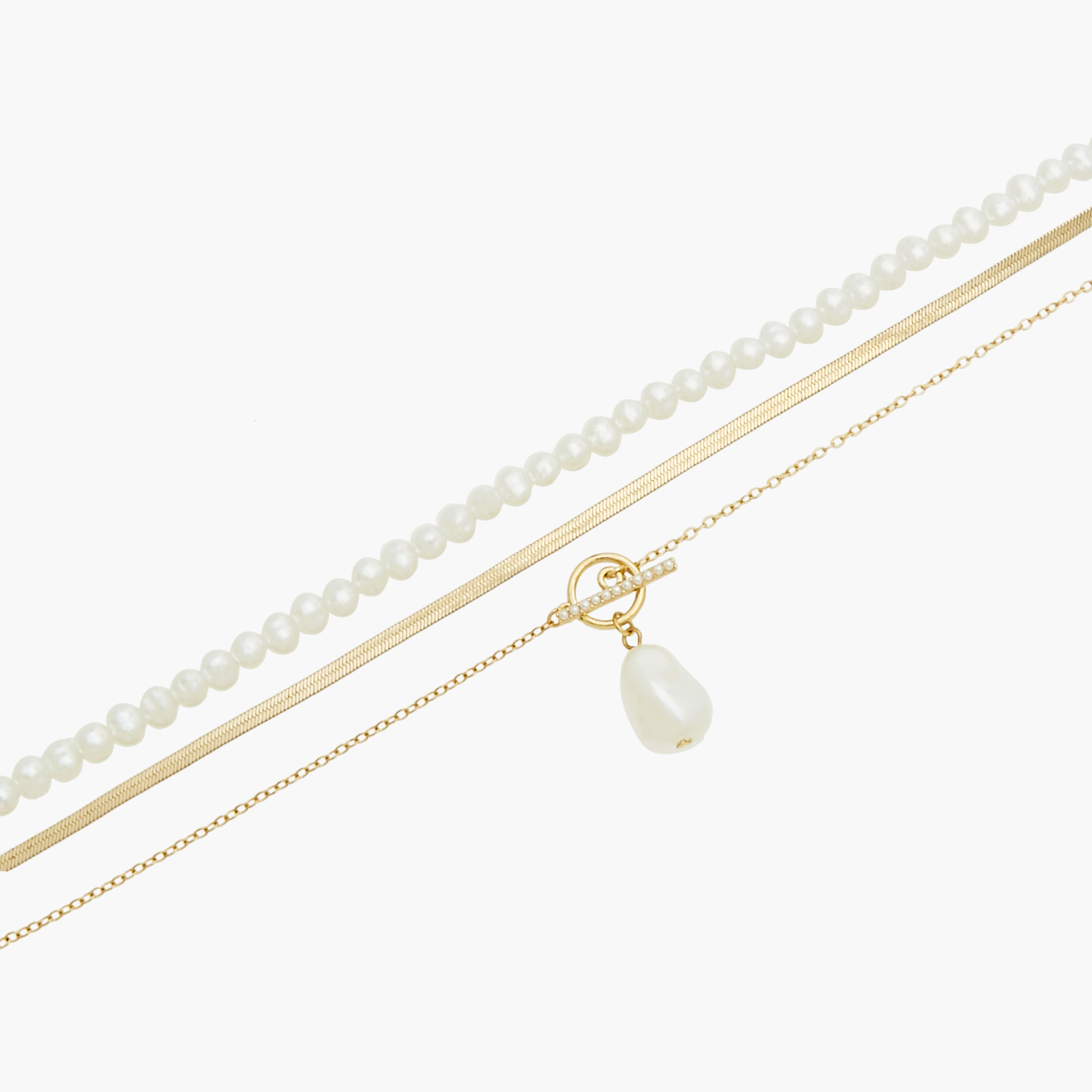 Pearl Pendant Layered Necklace with Lobster Clasp Closure-women-watchesandjewellery-jewellery-necklacesandpendants-image-5