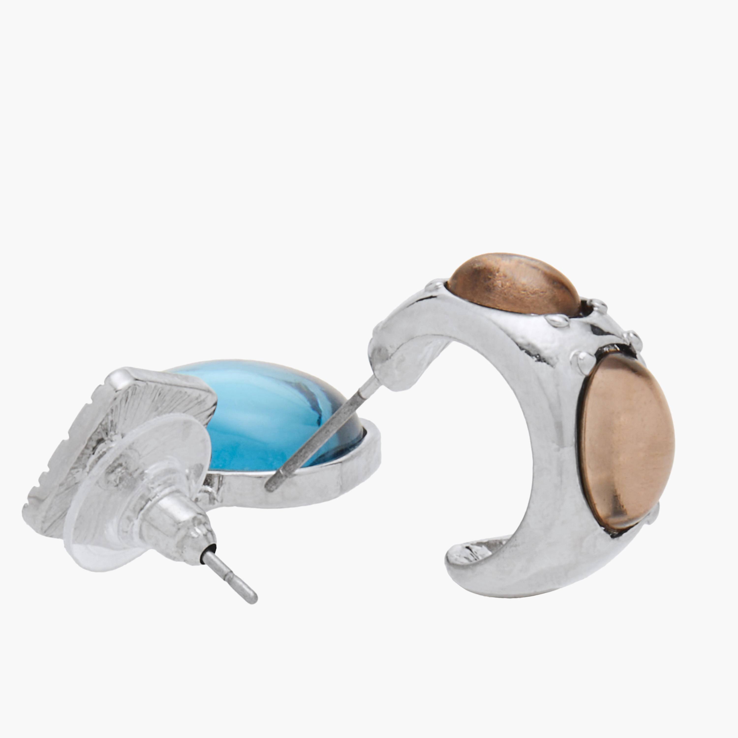 حلقان متنوعة بمكبس إغلاق خلفي - طقم من 5-women-watchesandjewellery-jewellery-earrings-image-4