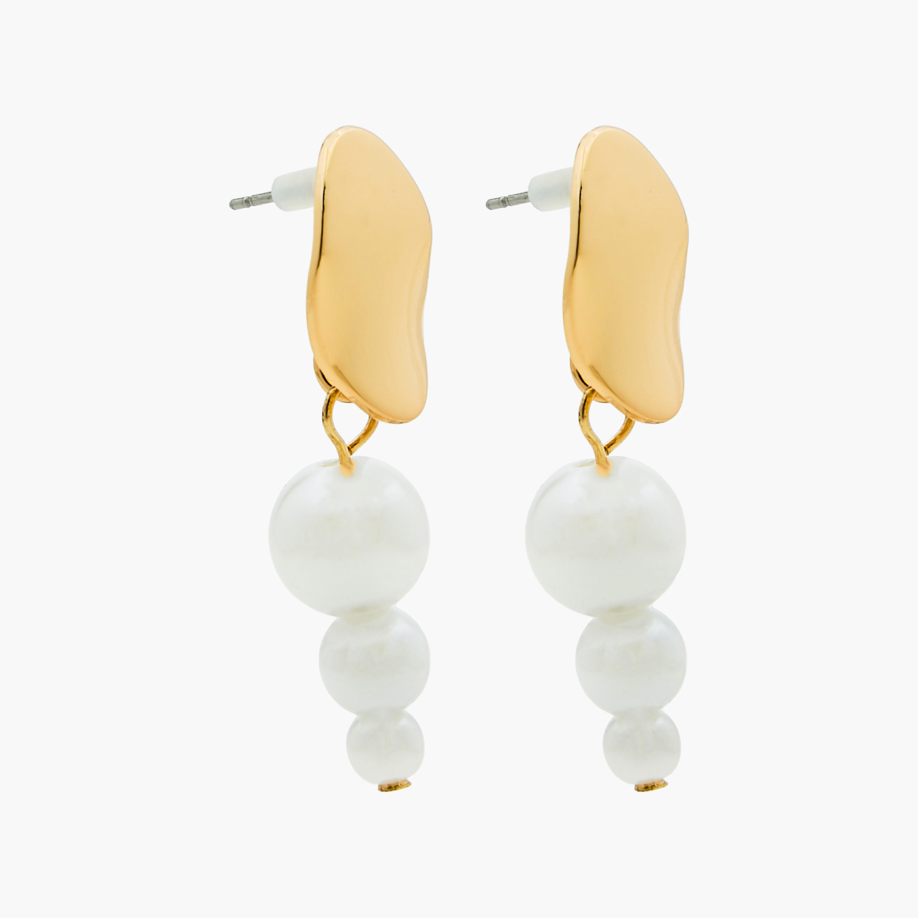 حلقان متنوعة بمكبس إغلاق خلفي - طقم من 3 أزواج-women-watchesandjewellery-jewellery-earrings-image-3