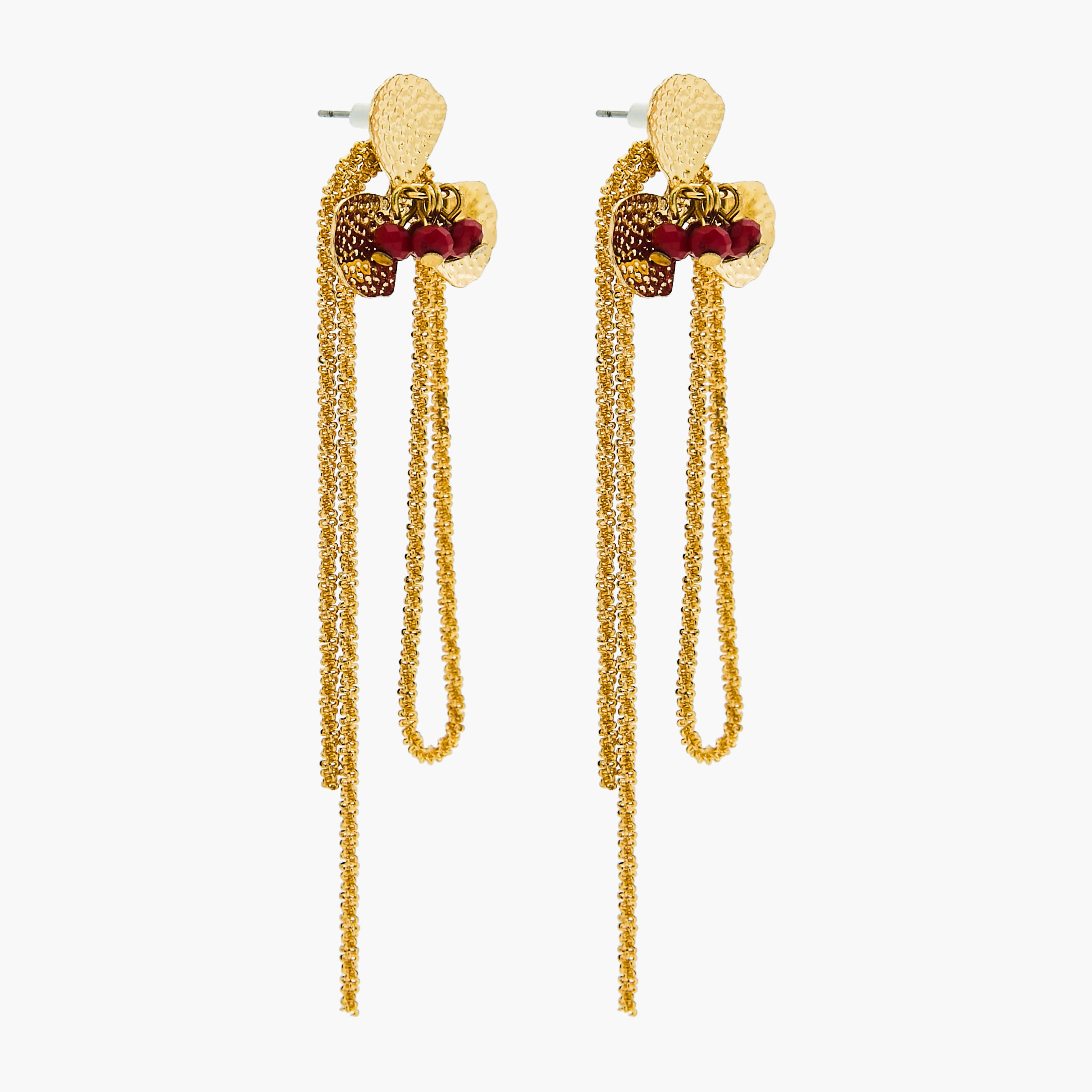 حلقان متنوعة بمكبس إغلاق خلفي - طقم من 3 أزواج-women-watchesandjewellery-jewellery-earrings-image-4