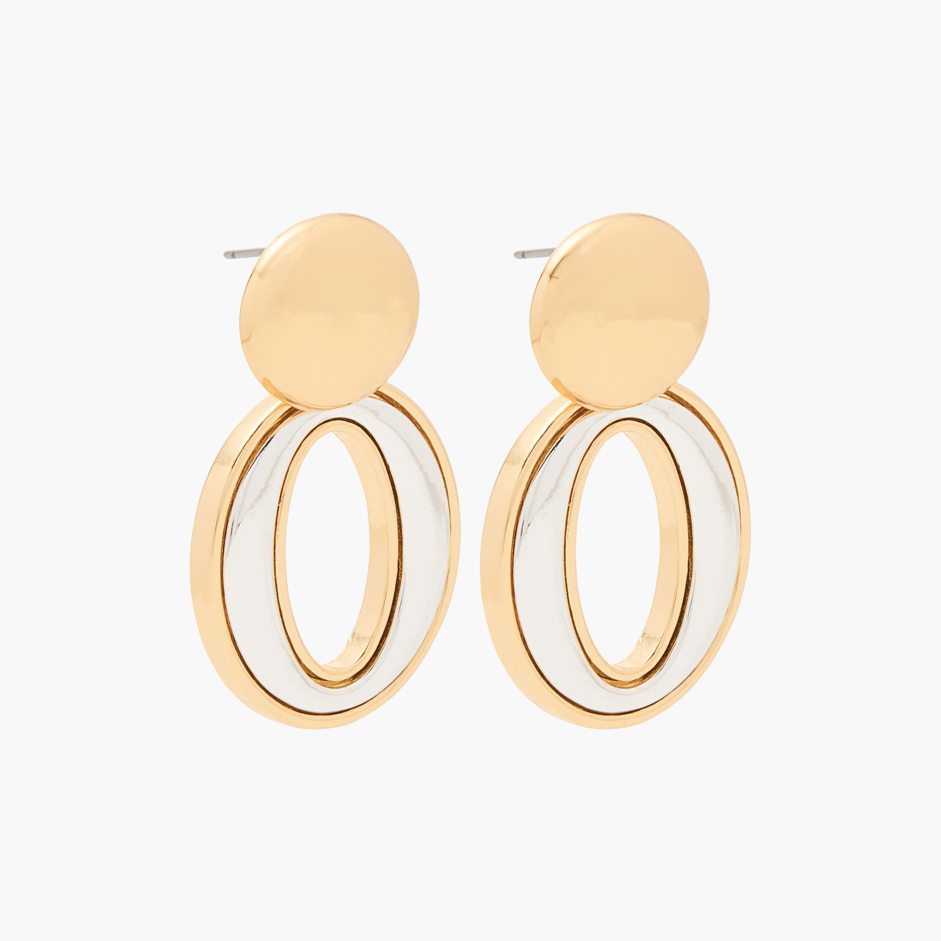 حلق ميتاليك ومكبس إغلاق خلفي-women-watchesandjewellery-jewellery-earrings-image-2