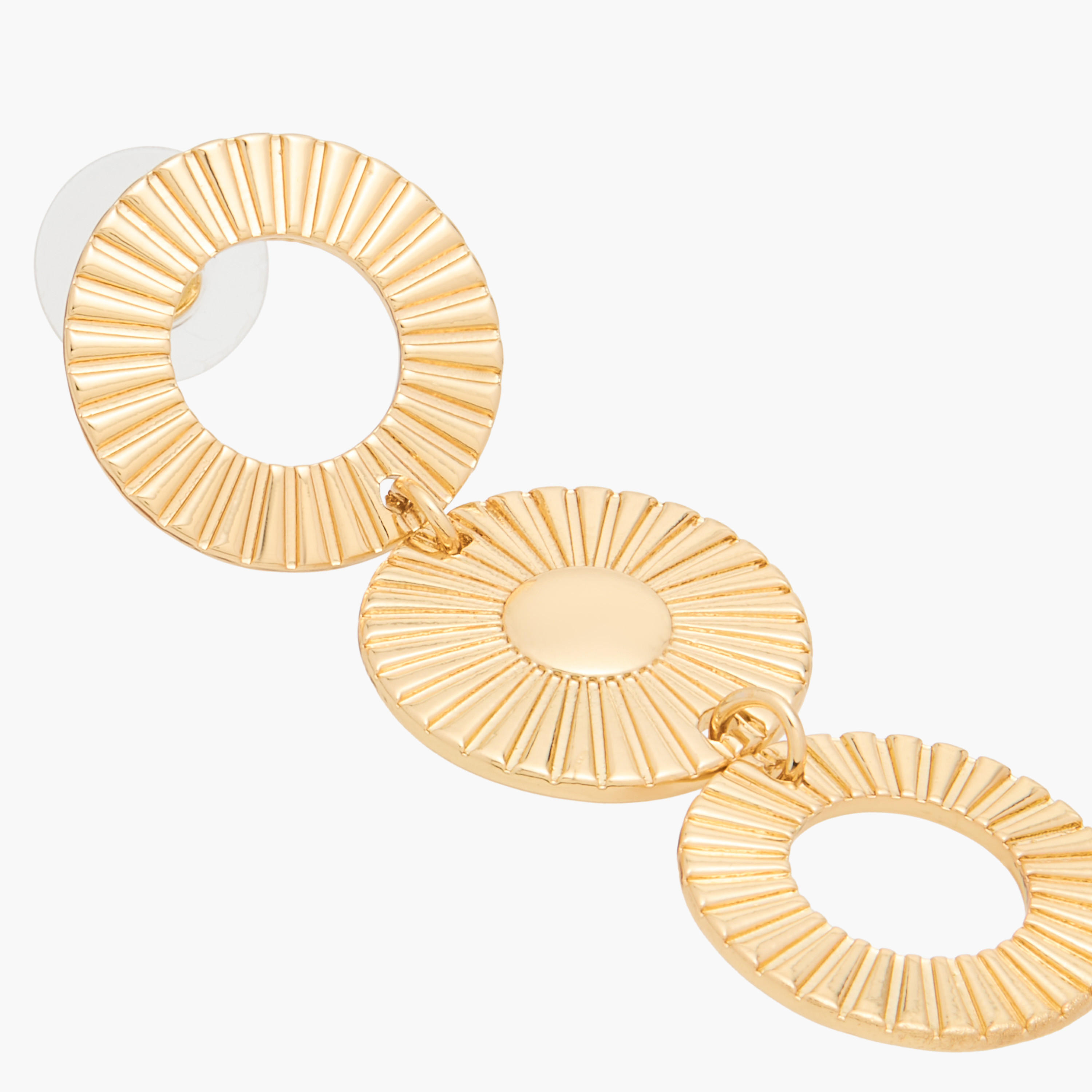 حلق متدلي بارز الملمس بمكبس إغلاق خلفي من كانفاس-women-watchesandjewellery-jewellery-earrings-image-4
