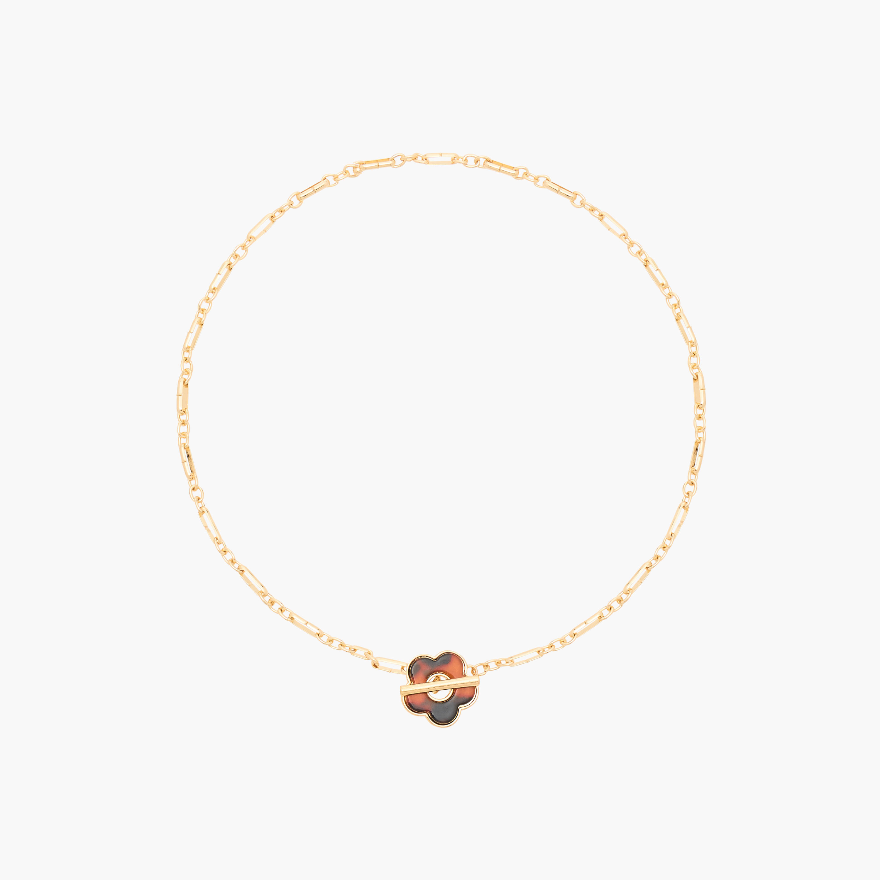 Floral Pendant Necklace with Toggle Clasp Closure-women-watchesandjewellery-jewellery-necklacesandpendants-image-1