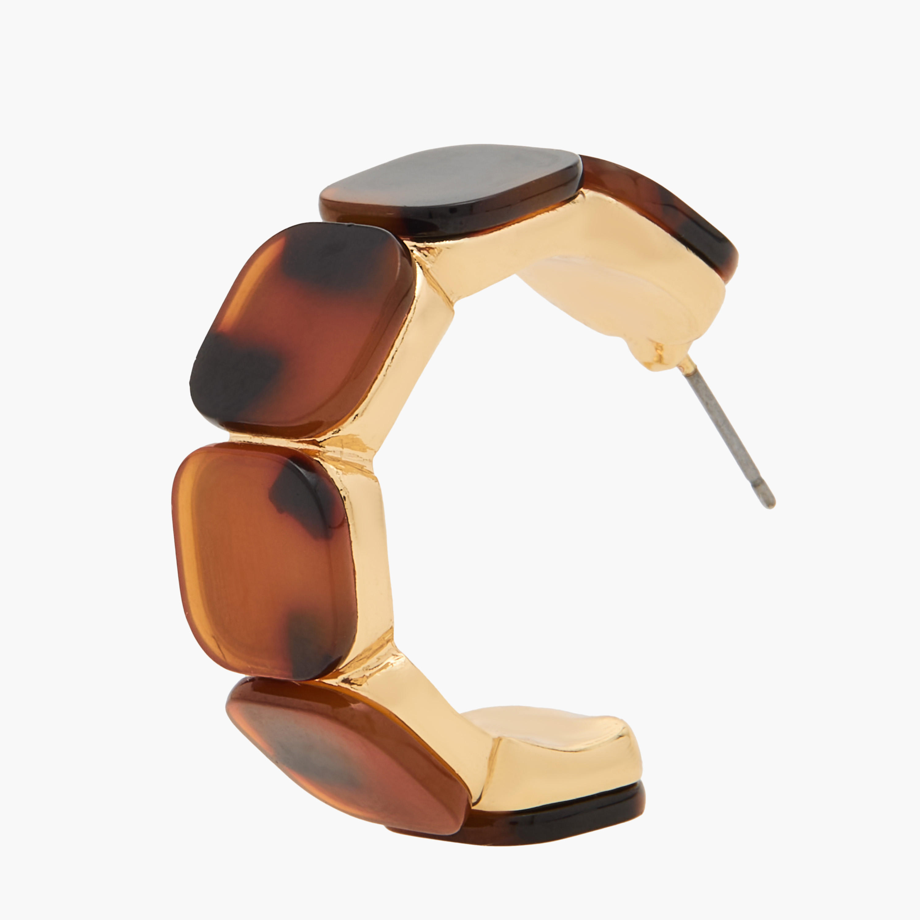 Canvas Metallic Hoop Earrings with Pushback Closure-women-watchesandjewellery-jewellery-earrings-image-4
