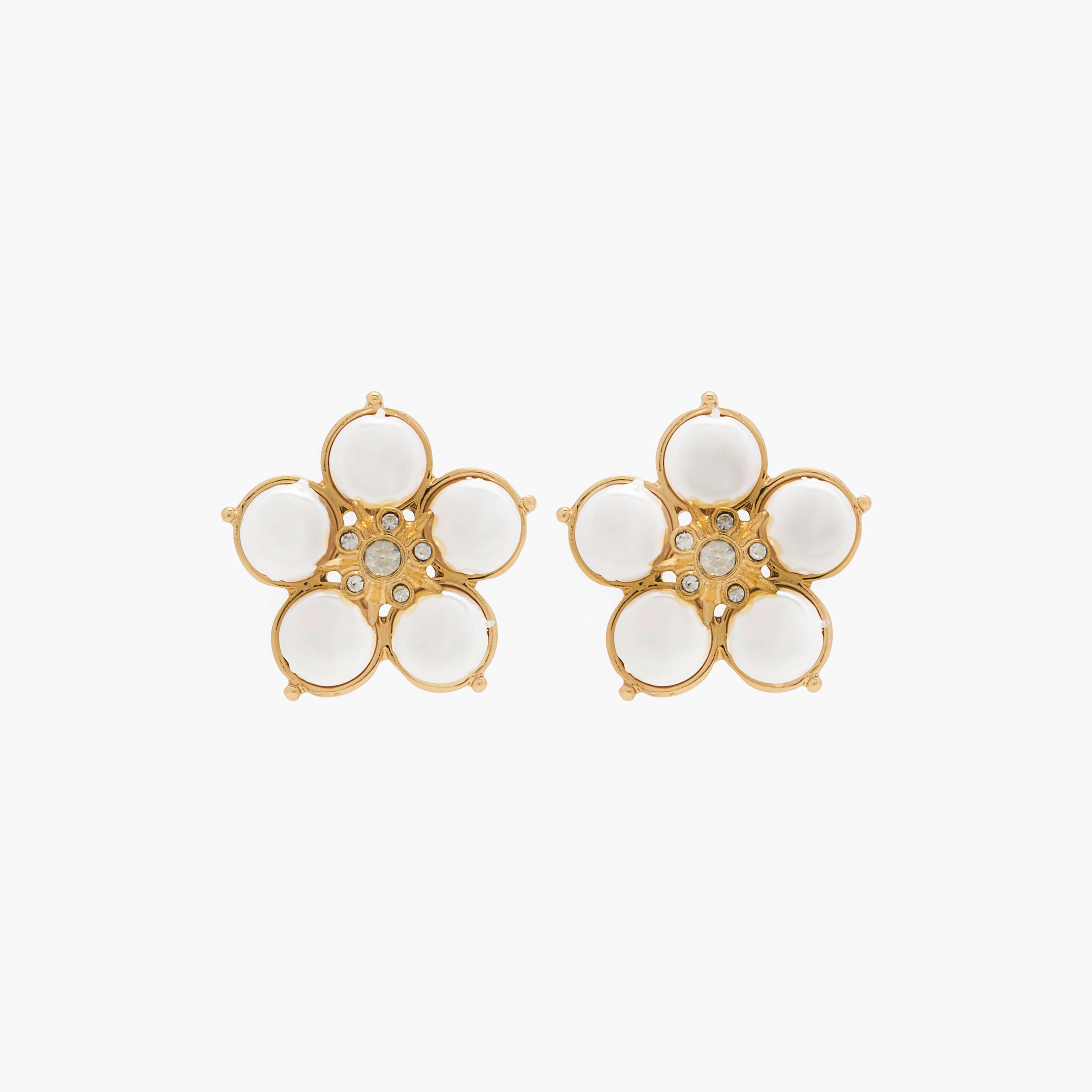حلق بتصميم أزهار مرصّع ومكبس إغلاق خلفي-women-watchesandjewellery-jewellery-earrings-image-1