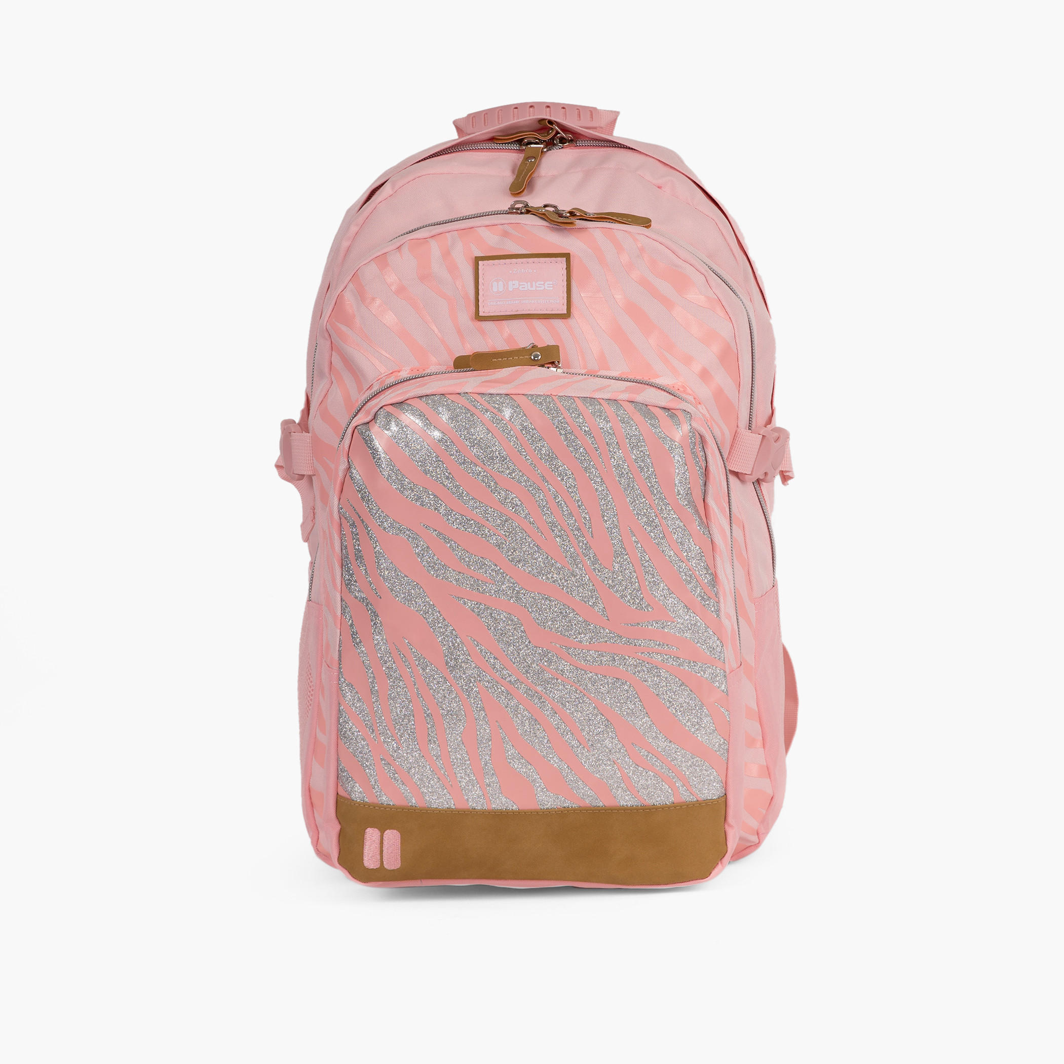 PAUSE Printed 18-inch Backpack with Adjustable Straps and Zip Closure - 27x13x44 cms-school-bagsandbackpacks-backpacks-image-1