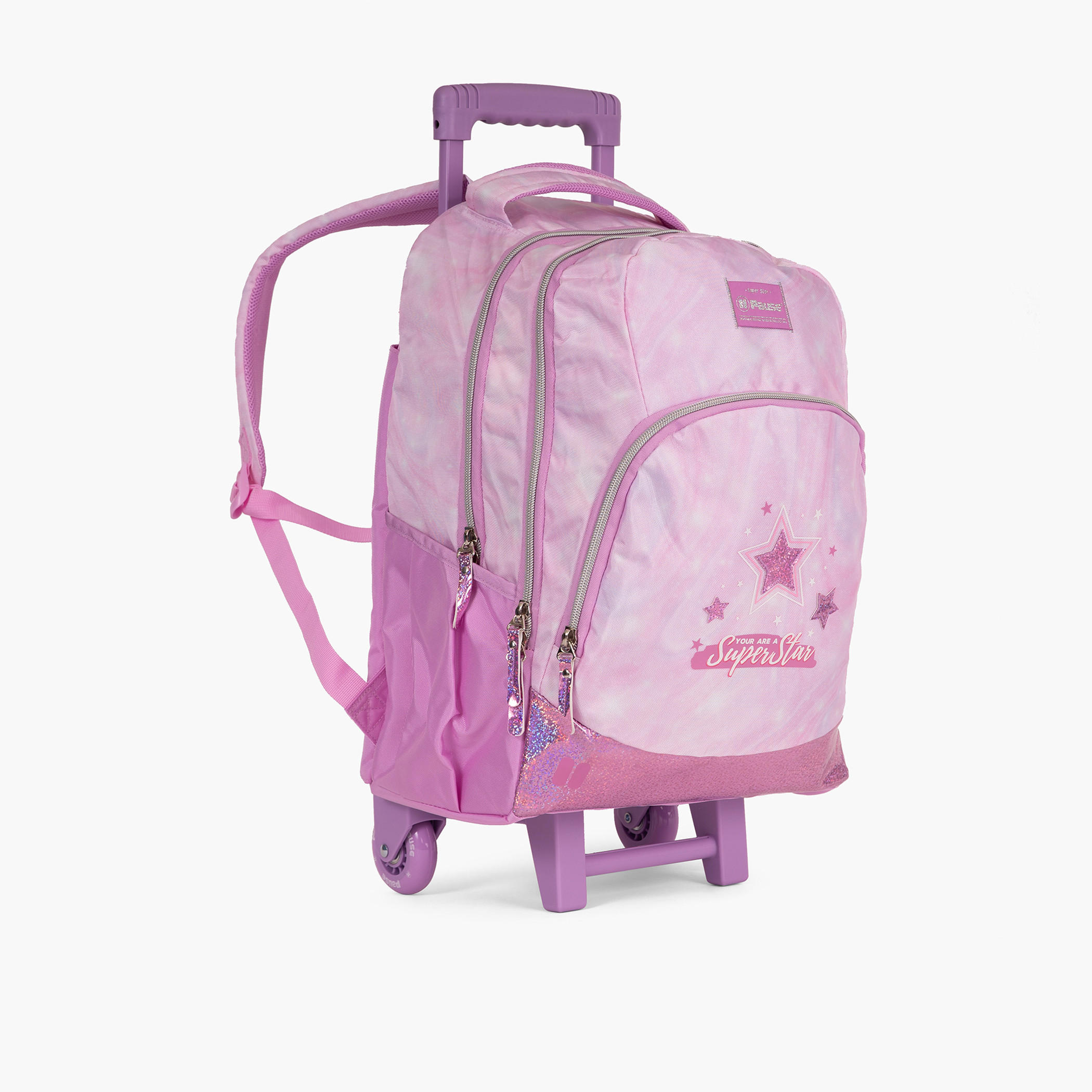 PAUSE Star Embellished 18-inch Softcase Trolley Bag with Retractable Handle-school-bagsandbackpacks-trolleybags-image-2