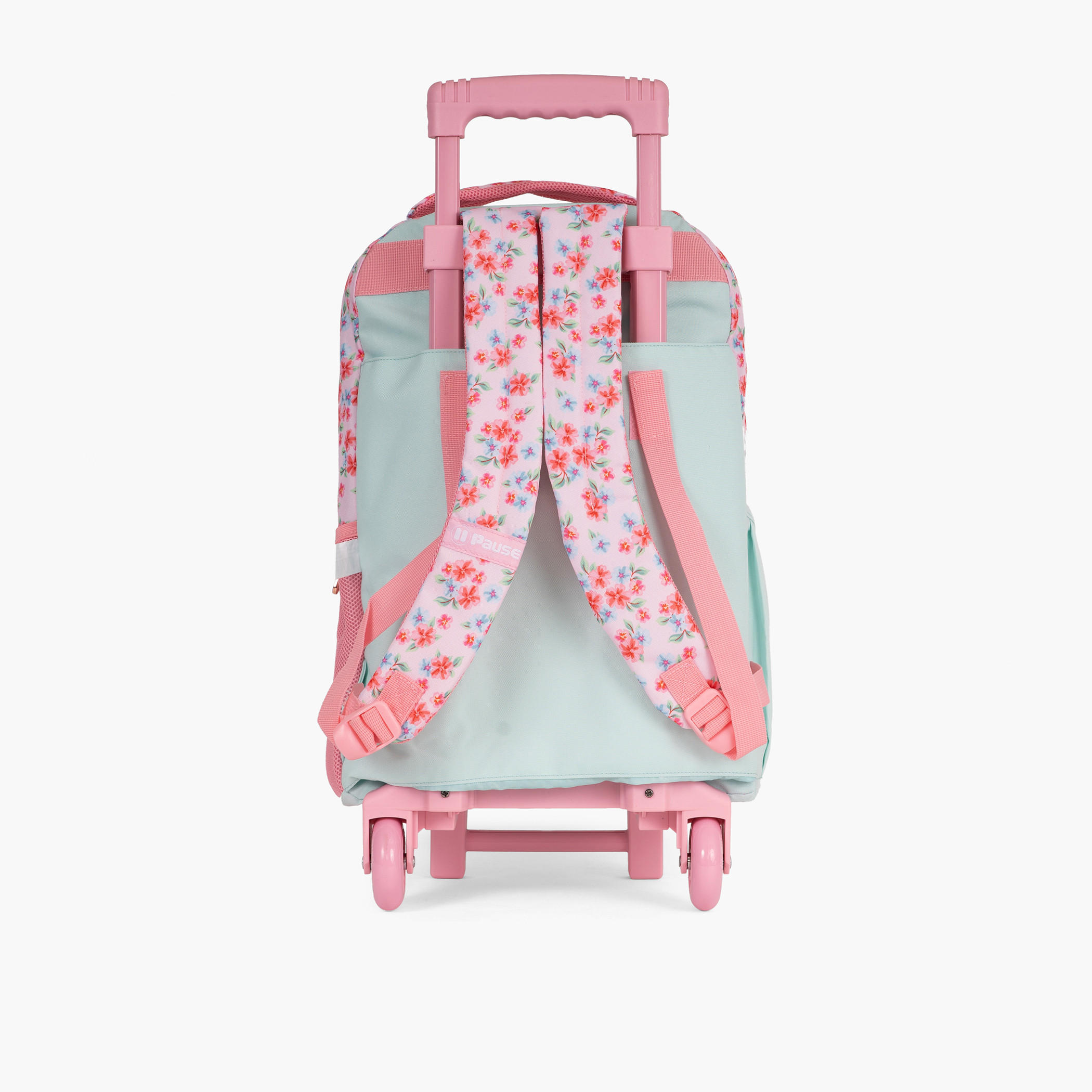 PAUSE 18-inch Floral Print Trolley Backpack with Retractable Handle - 28x13x45 cms-cpkids-backtoschool-schoolbagsandbackpacks-trolleybags-image-3