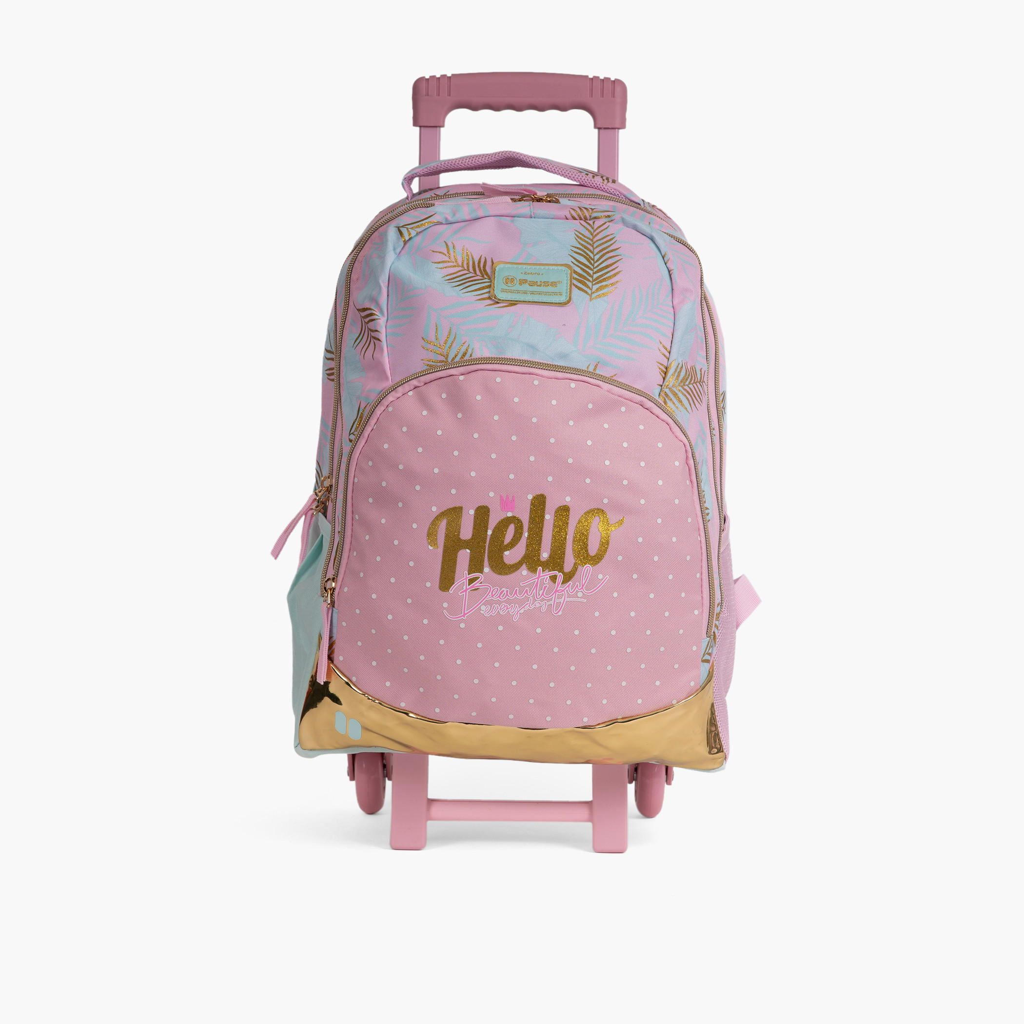 شنطة ترولي ناعمة 18 بوصة بطبعات ومقبض قابل للسّحب من بوز-school-bagsandbackpacks-trolleybags-image-1