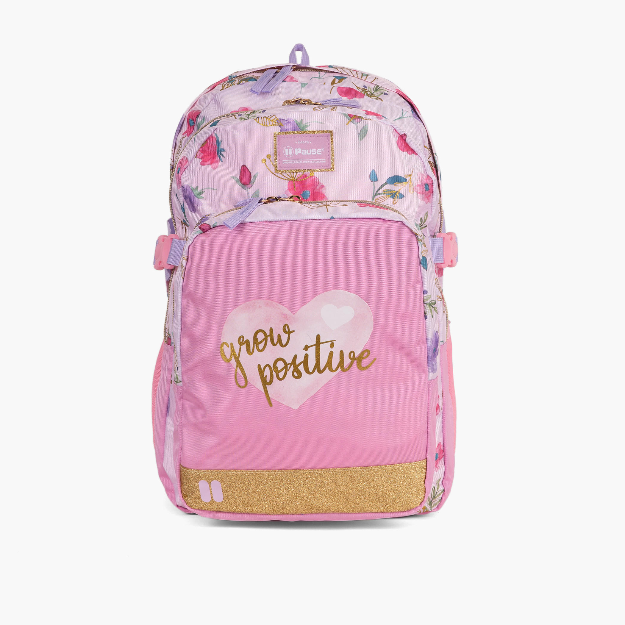 PAUSE 18-inch Floral Print Backpack with Adjustable Straps and Zip Closure - 27x13x44 cms-cpmen-fashionaccessories-bagsandwallets-backpacks-image-1