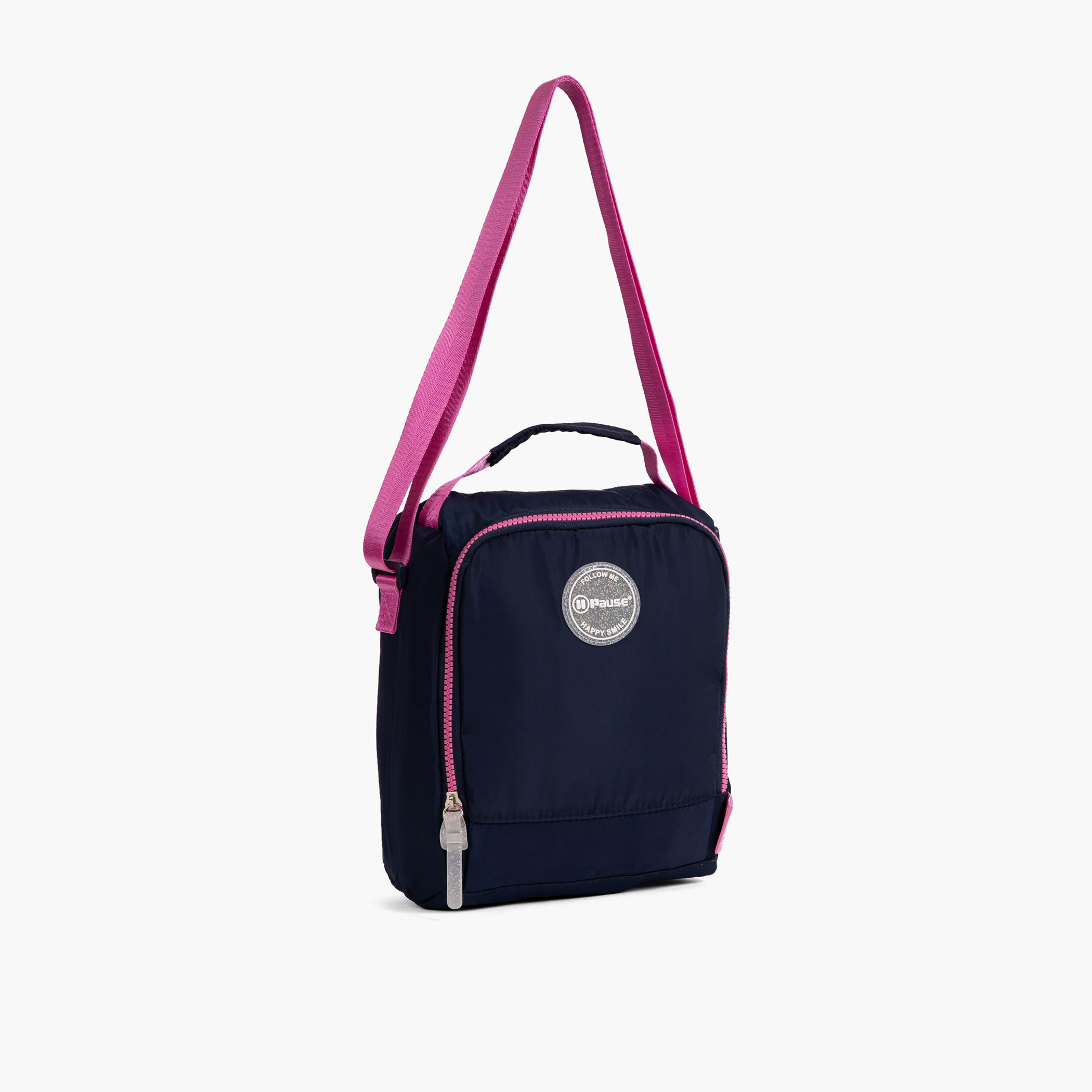 PAUSE Logo Detail Lunch Bag with Adjustable Strap and Zip Closure-school-lunchessentials-lunchbags-image-1